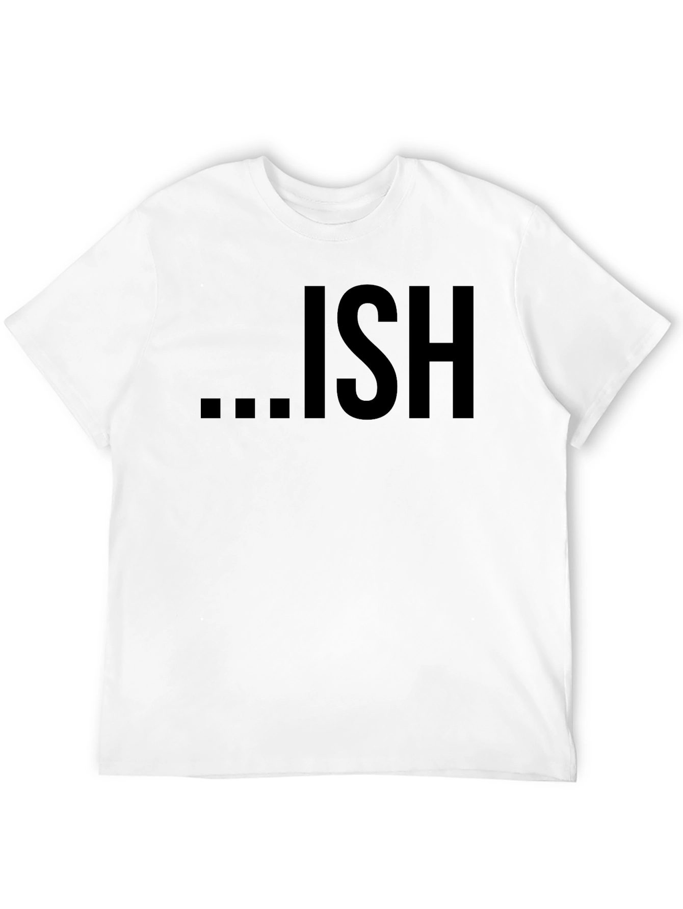 Ish Graphic Tee - Casual Black T-Shirt