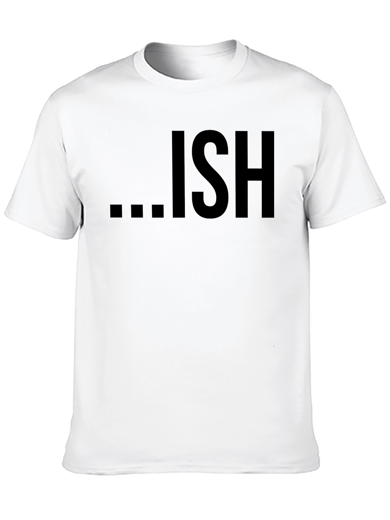 Ish Graphic Tee - Casual Black T-Shirt
