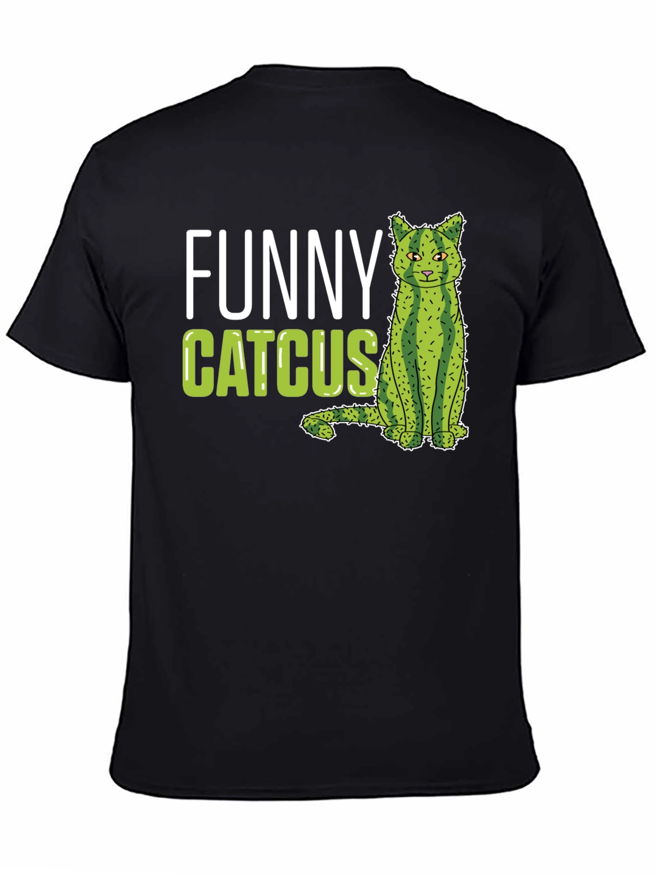 Funny Catcus T-Shirt - Unique Cat Cactus Graphic Tee