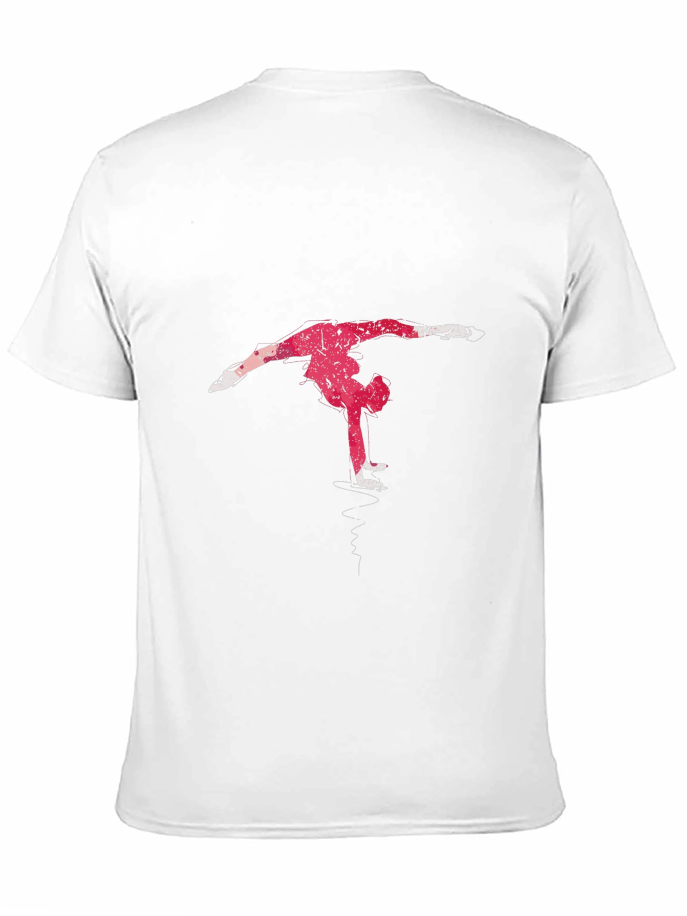 Figure Skater Graphic Tee - Black Cotton Blend
