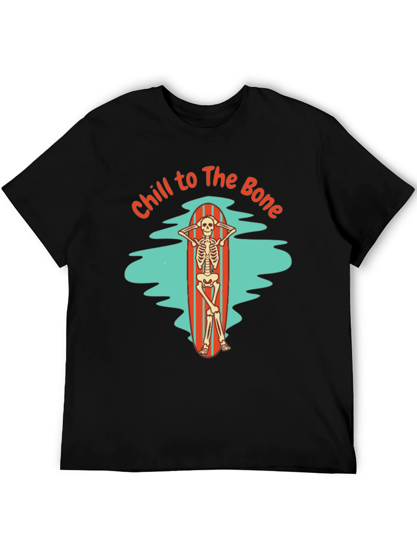 Chill to The Bone Skeleton Graphic T-Shirt