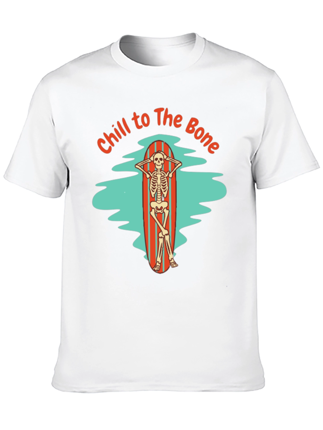 Chill to The Bone Skeleton Graphic T-Shirt