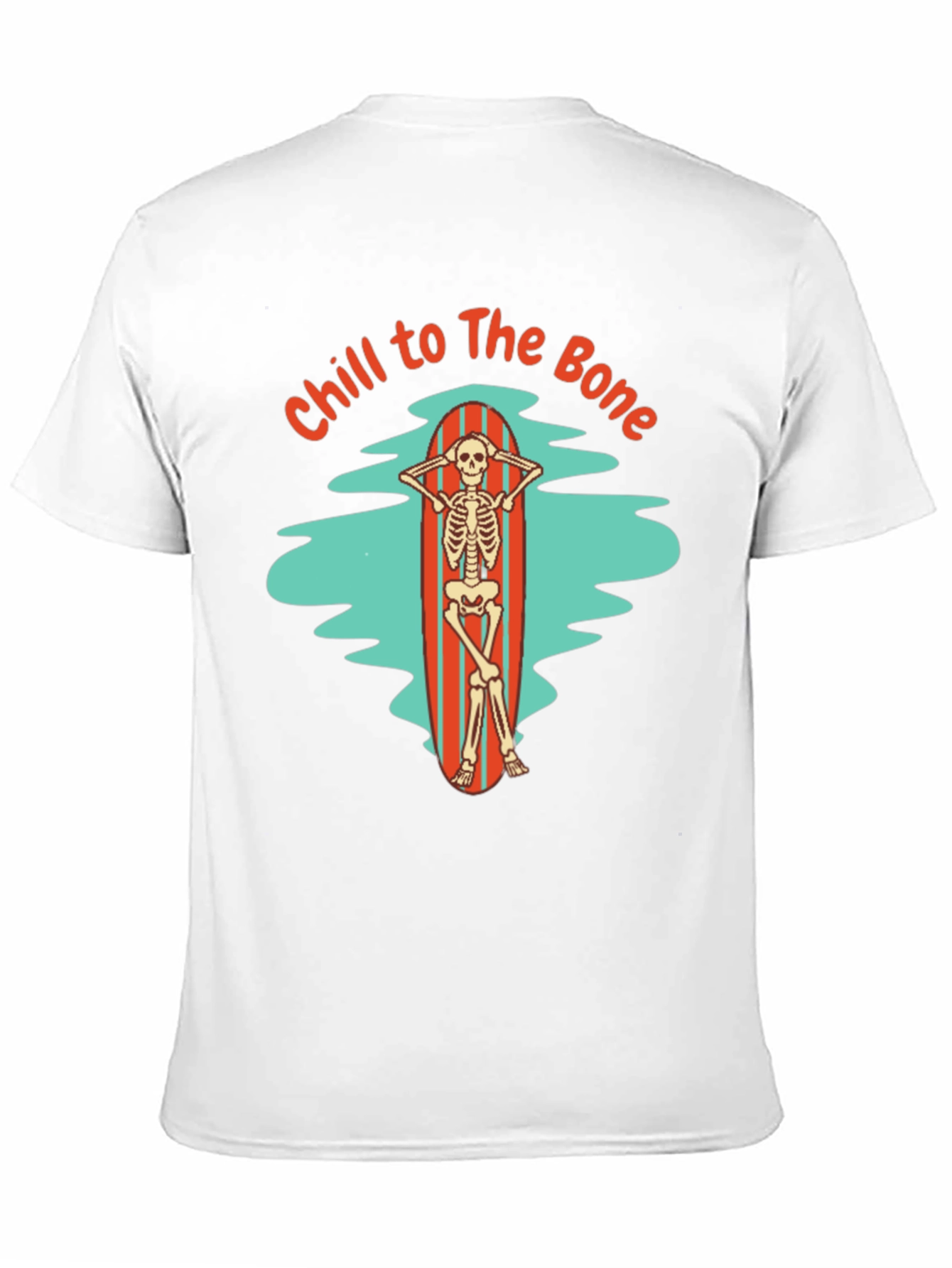 Chill to The Bone Skeleton Graphic T-Shirt