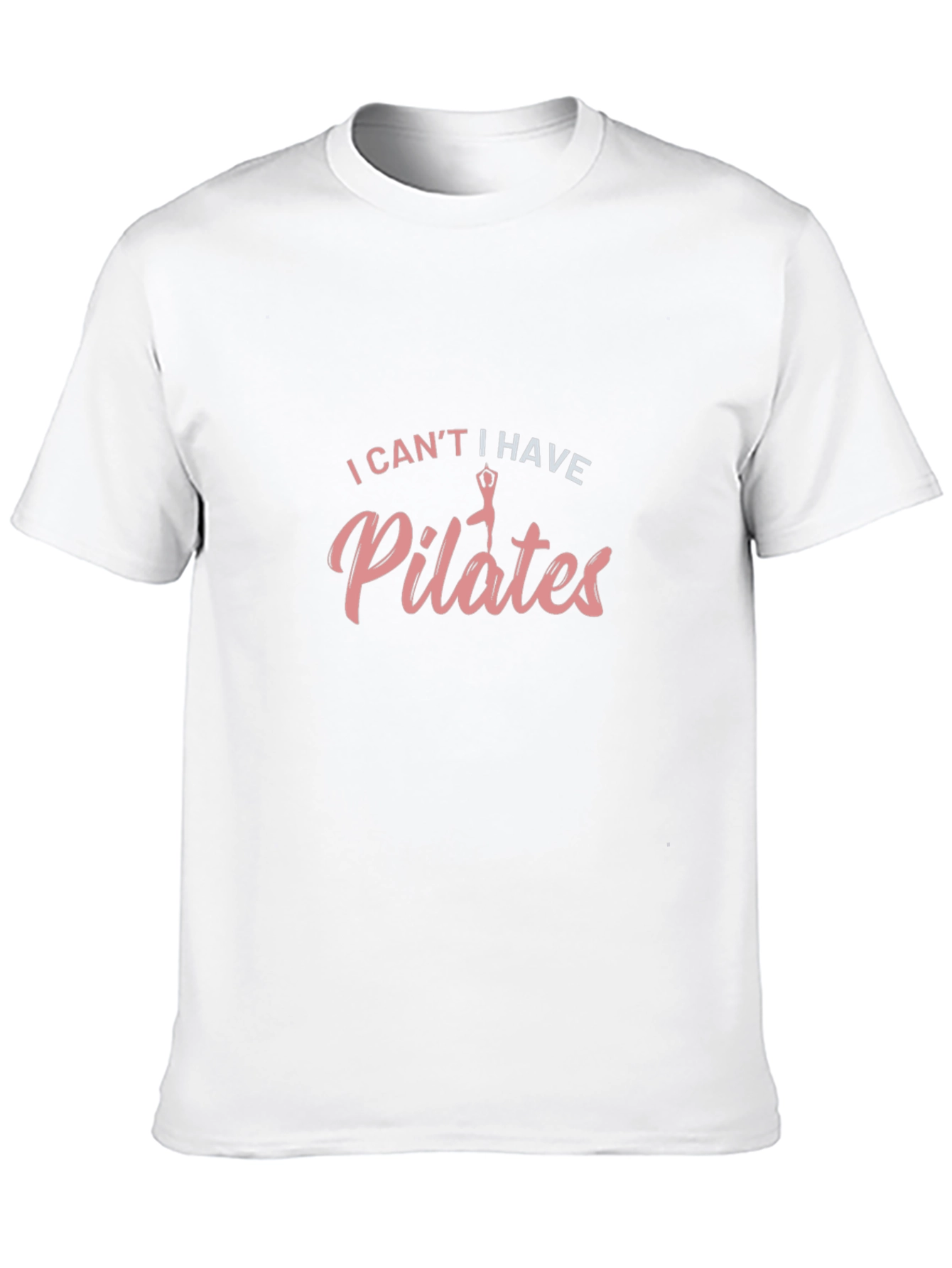 Pilates Funny Black Graphic T-Shirt