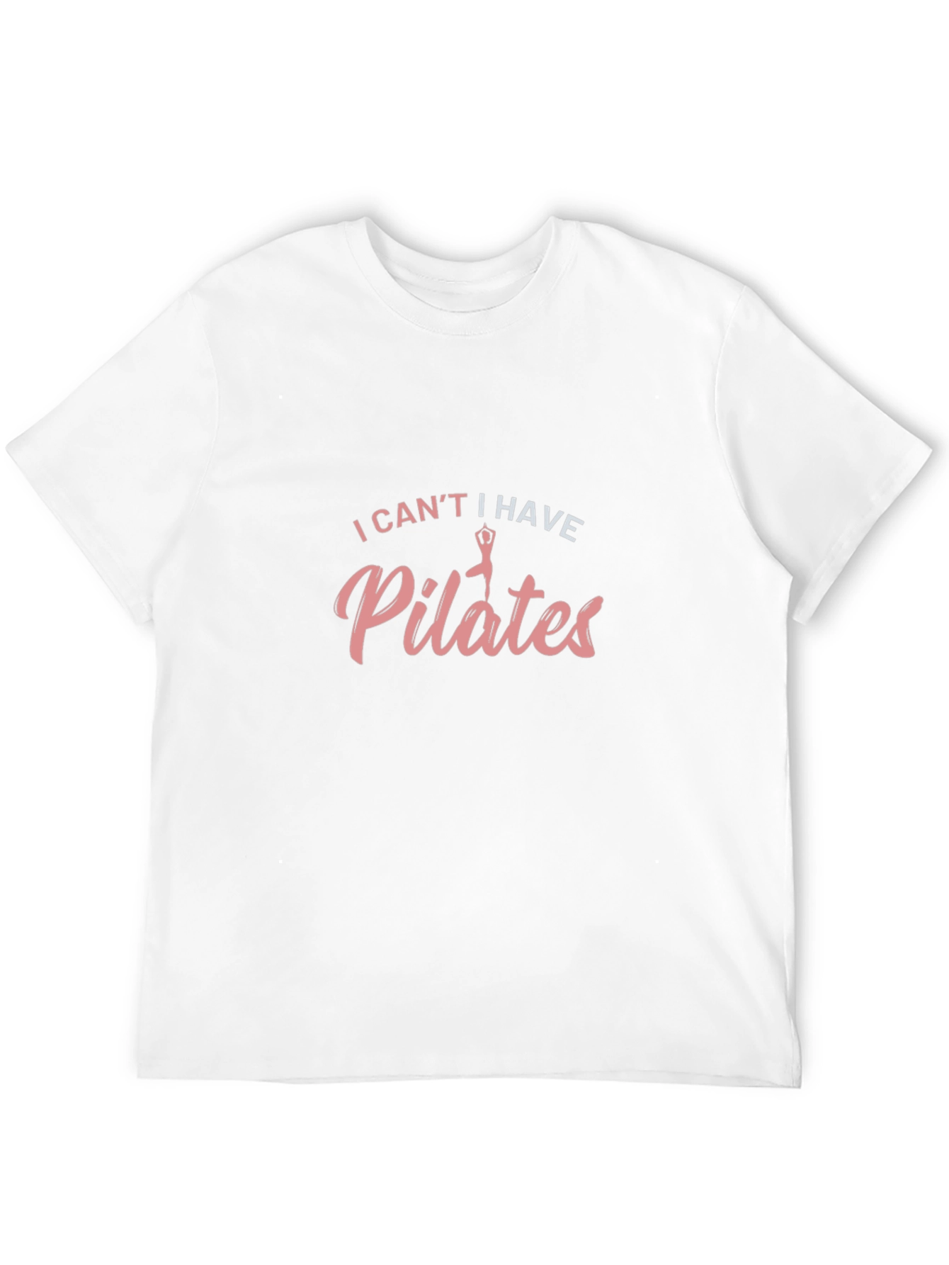Pilates Funny Black Graphic T-Shirt