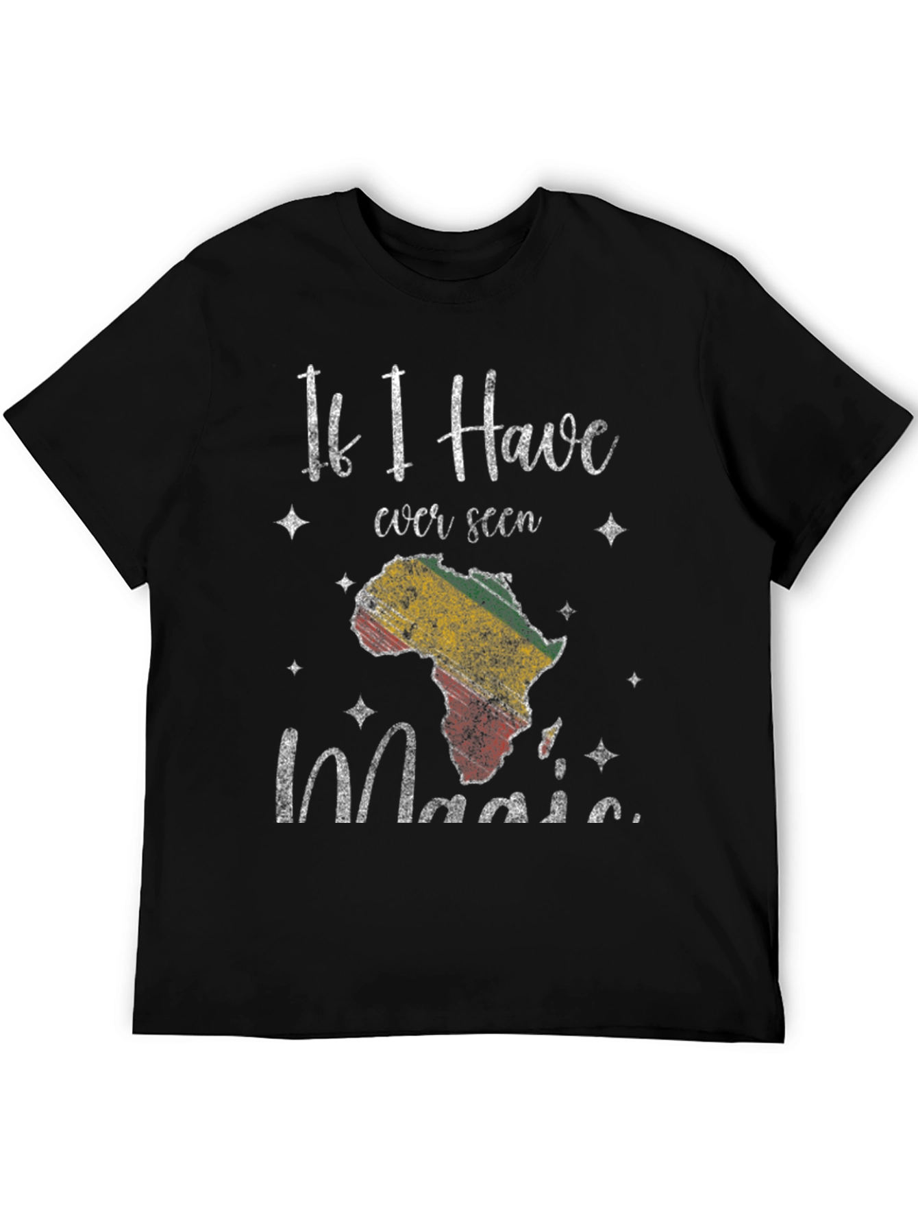 Africa Magic Mens Black T-Shirt