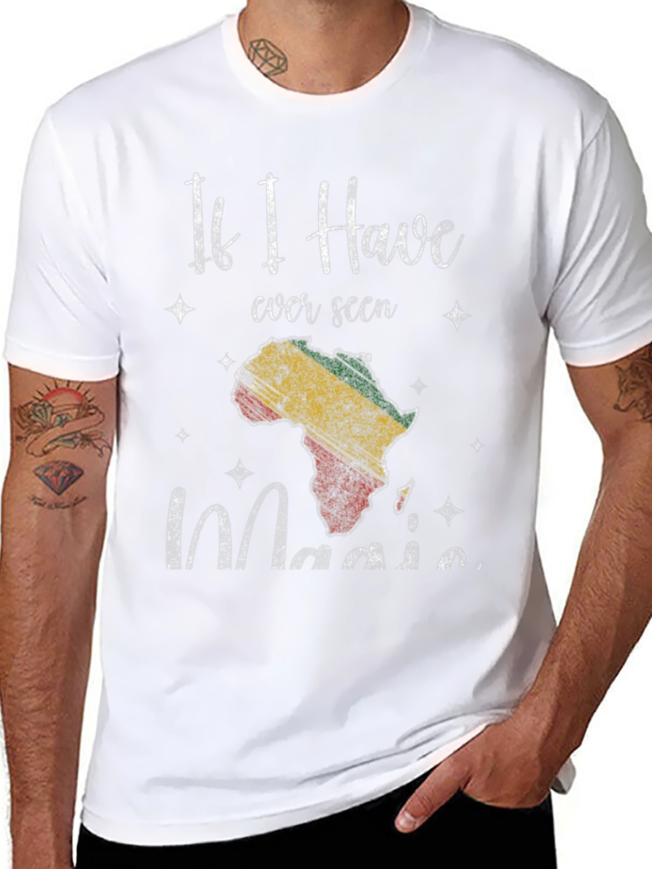 Africa Magic Mens Black T-Shirt