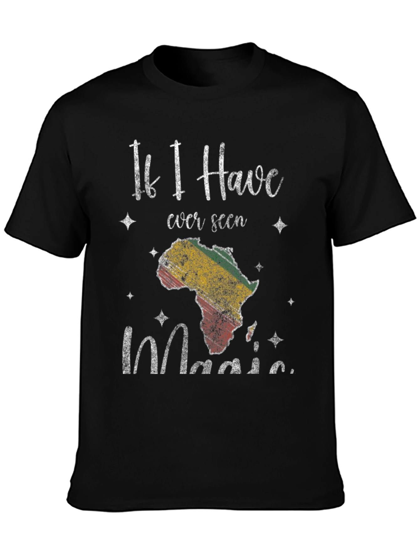 Africa Magic Mens Black T-Shirt