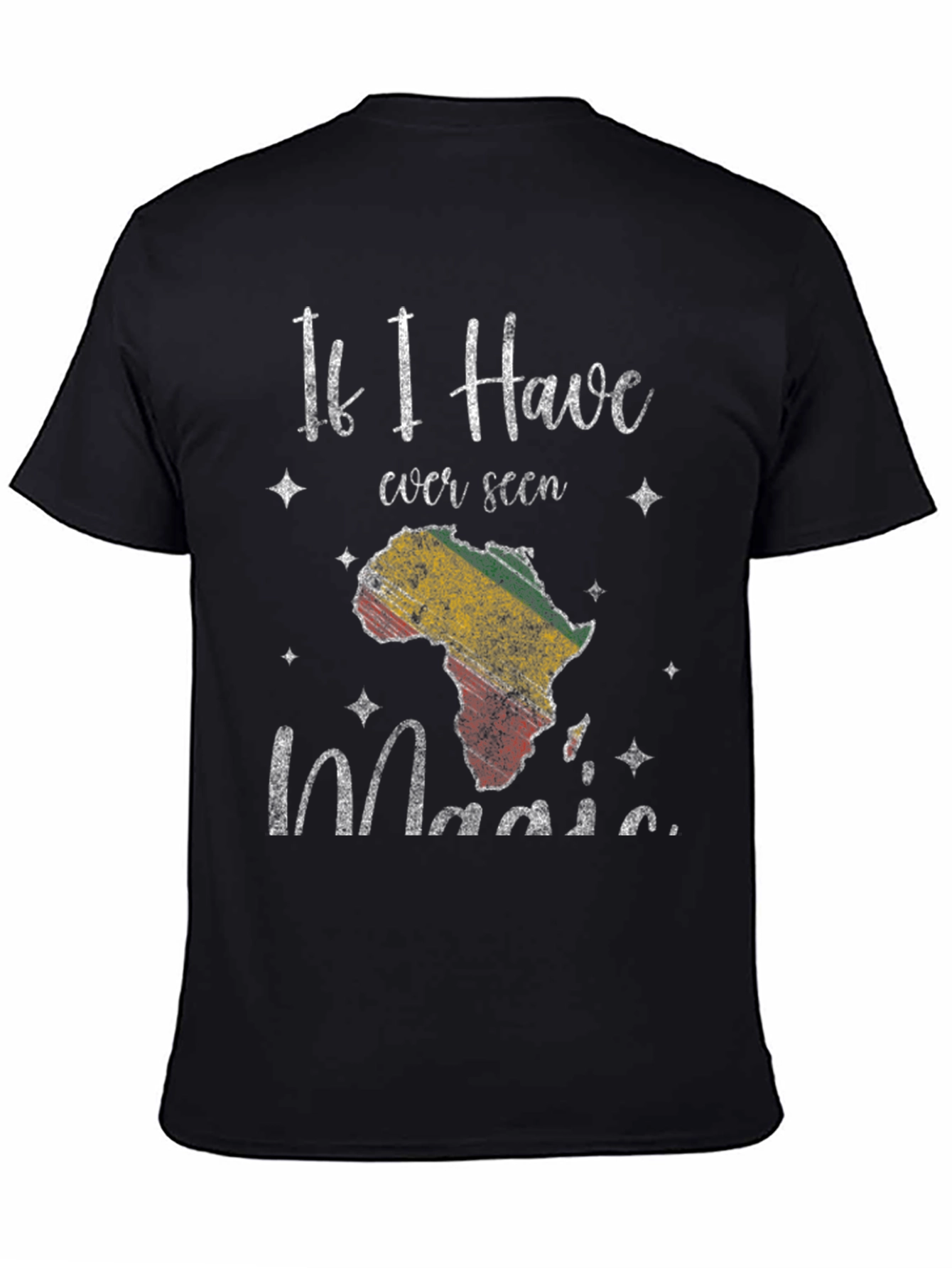 Africa Magic Mens Black T-Shirt