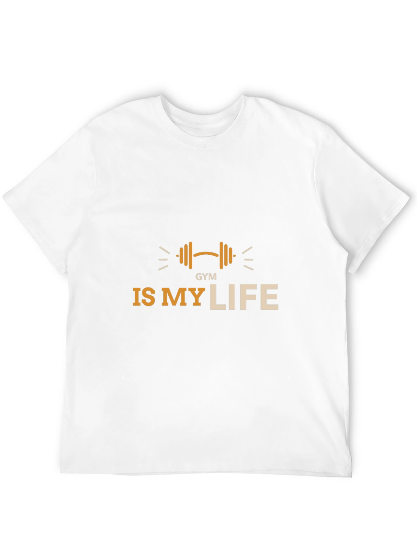 Gym is My Life Black Graphic Tee