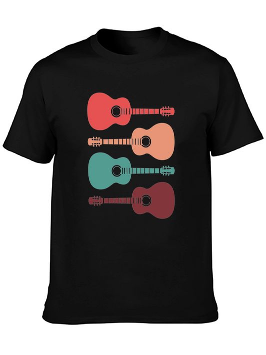 Retro Guitar T-Shirt - Music Lover Tee
