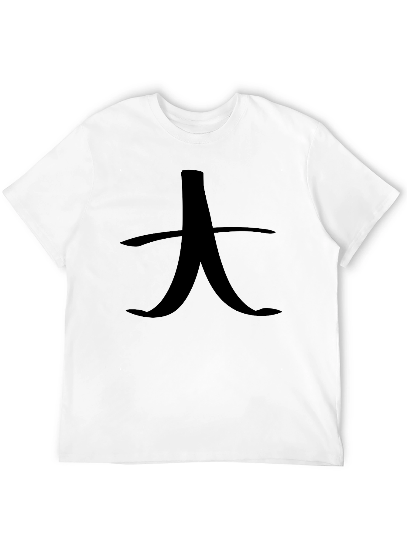Graphic Tee - Black Shirt with Asian Character Design