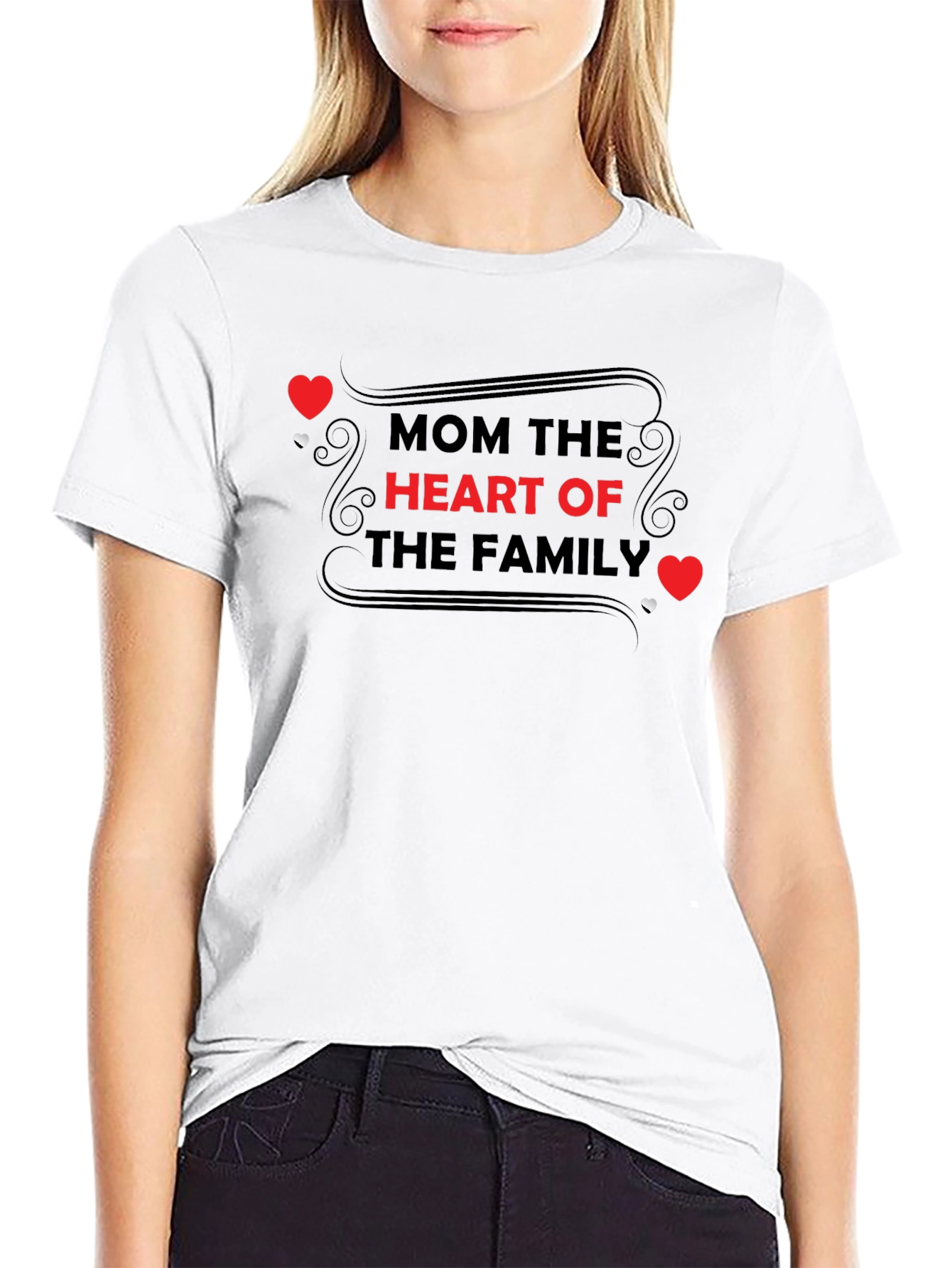 Mom the Heart of the Family T-Shirt