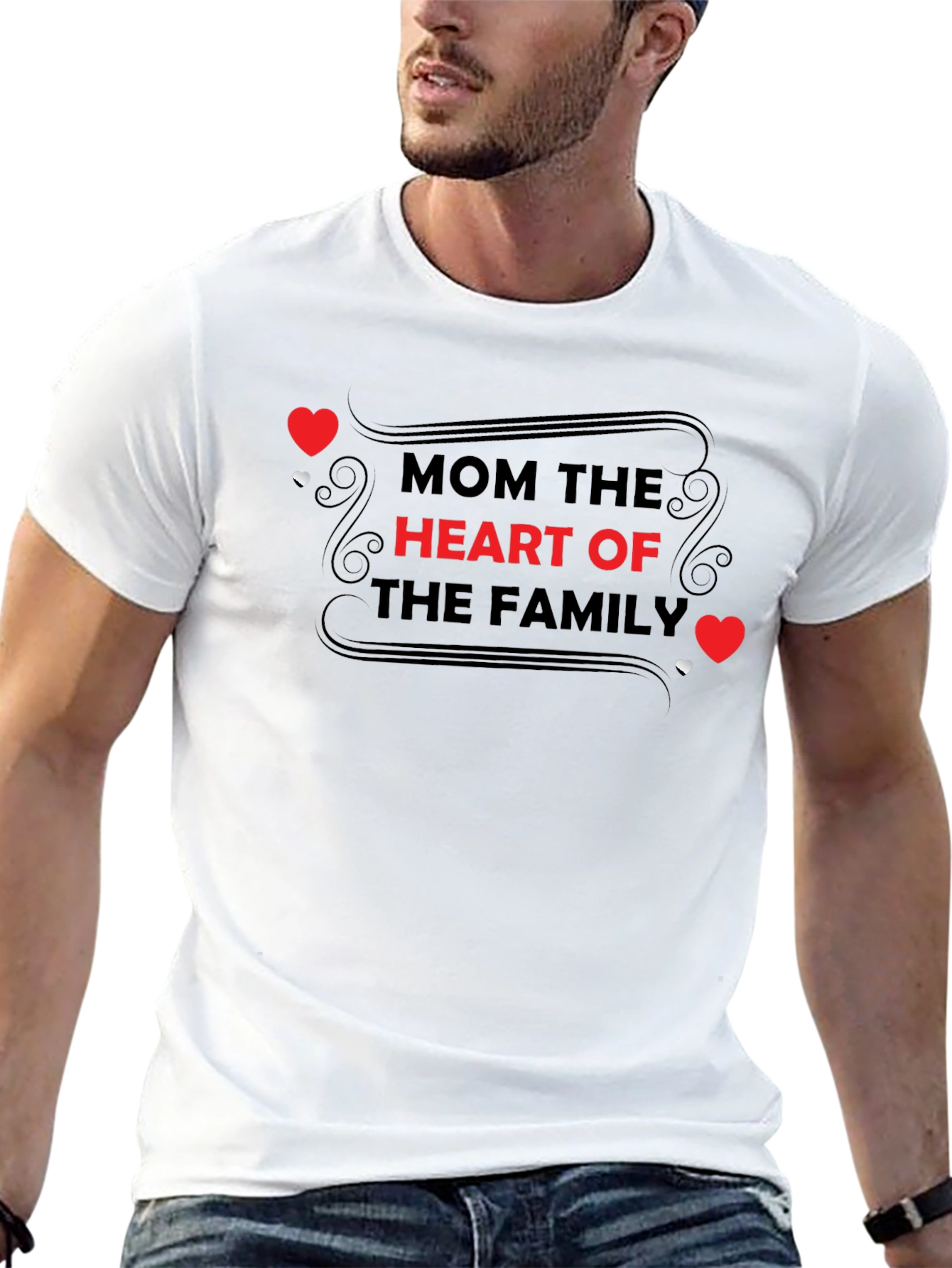 Mom the Heart of the Family T-Shirt