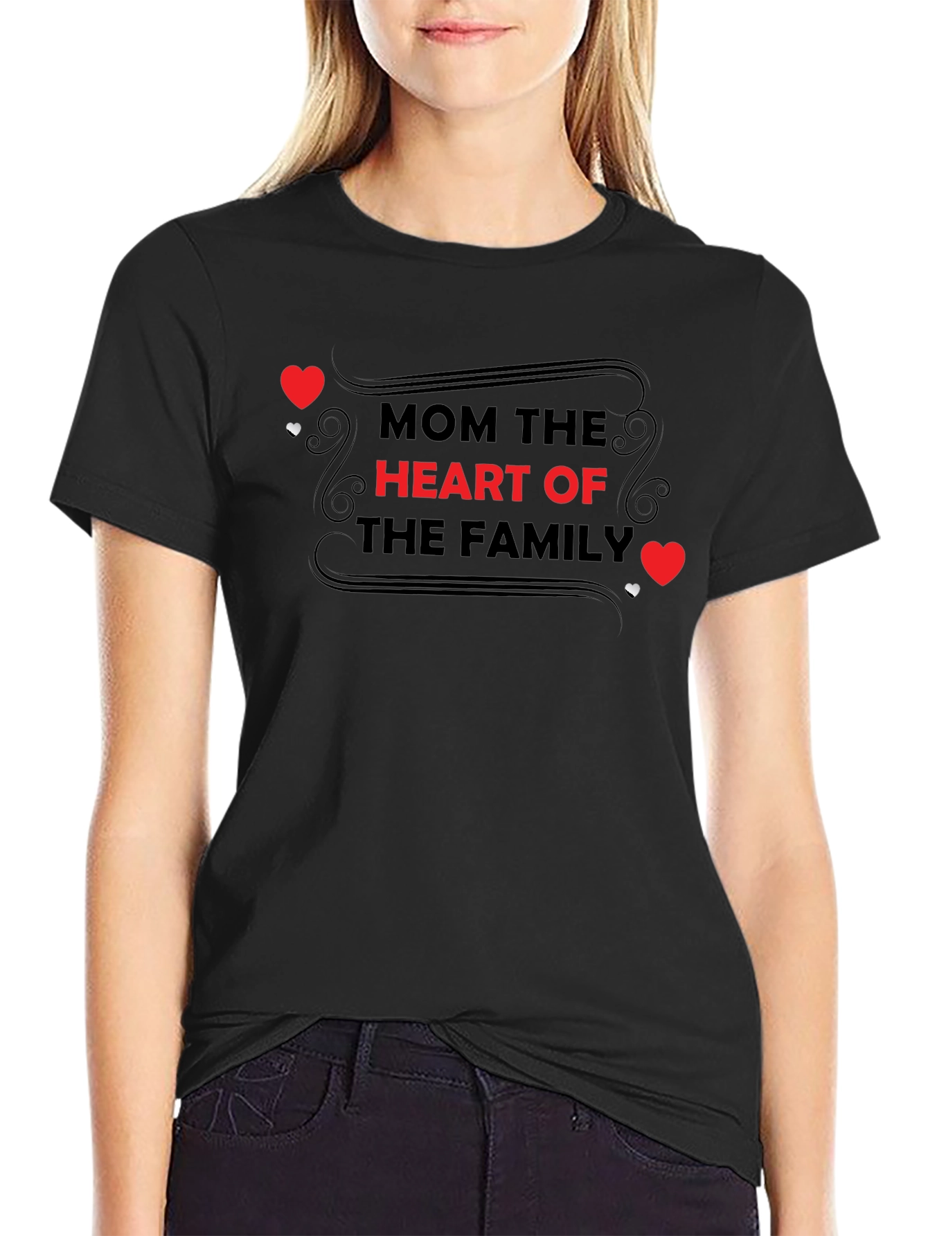 Mom the Heart of the Family T-Shirt