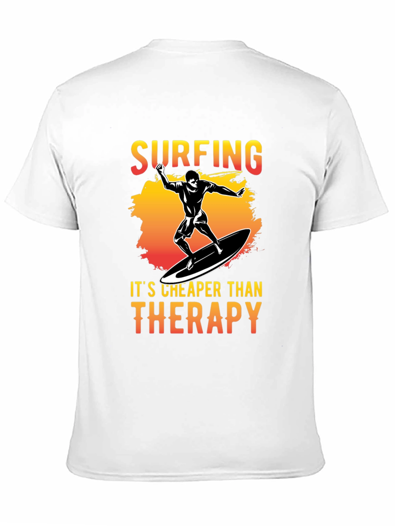 Surfing Cheaper Than Therapy Graphic Tee