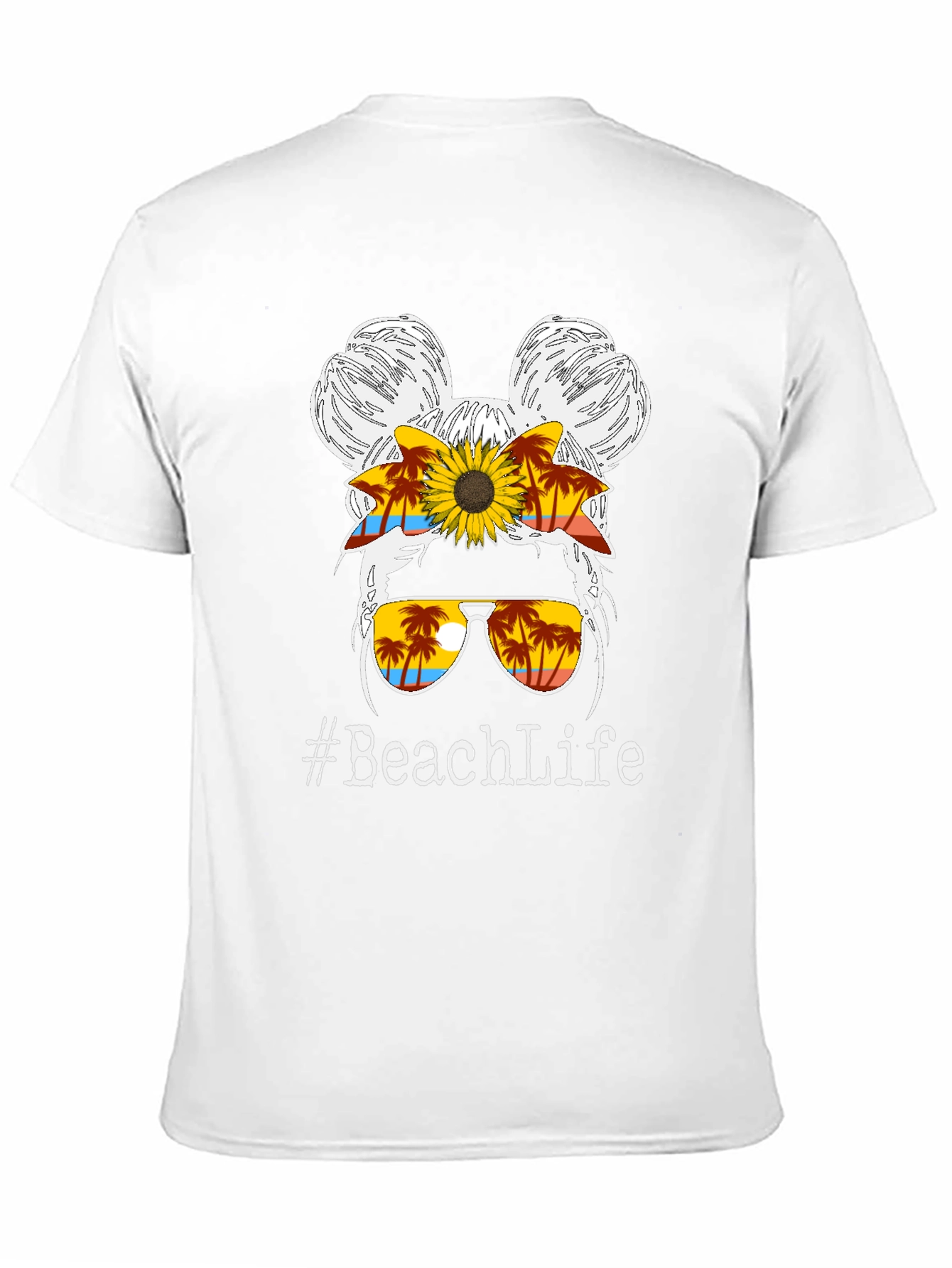 #BeachLife Messy Bun Graphic Tee
