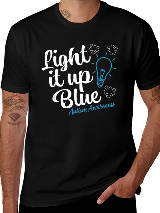 Autism Awareness Tee: Light It Up Blue T-Shirt