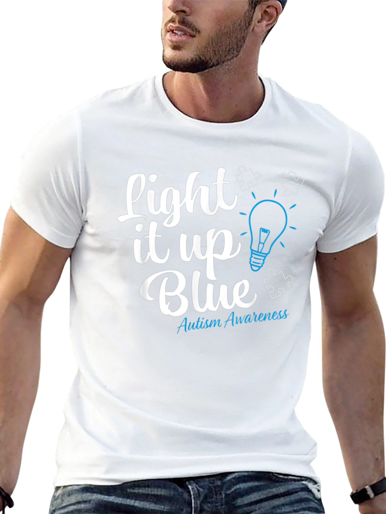 Autism Awareness Tee: Light It Up Blue T-Shirt