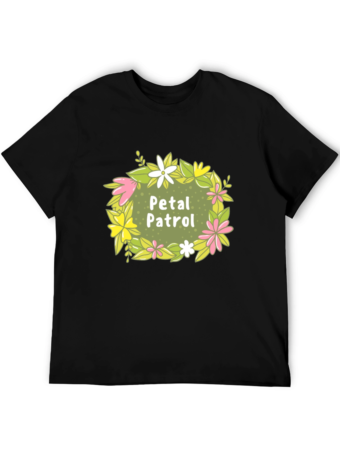 Petal Patrol Graphic Tee - Black