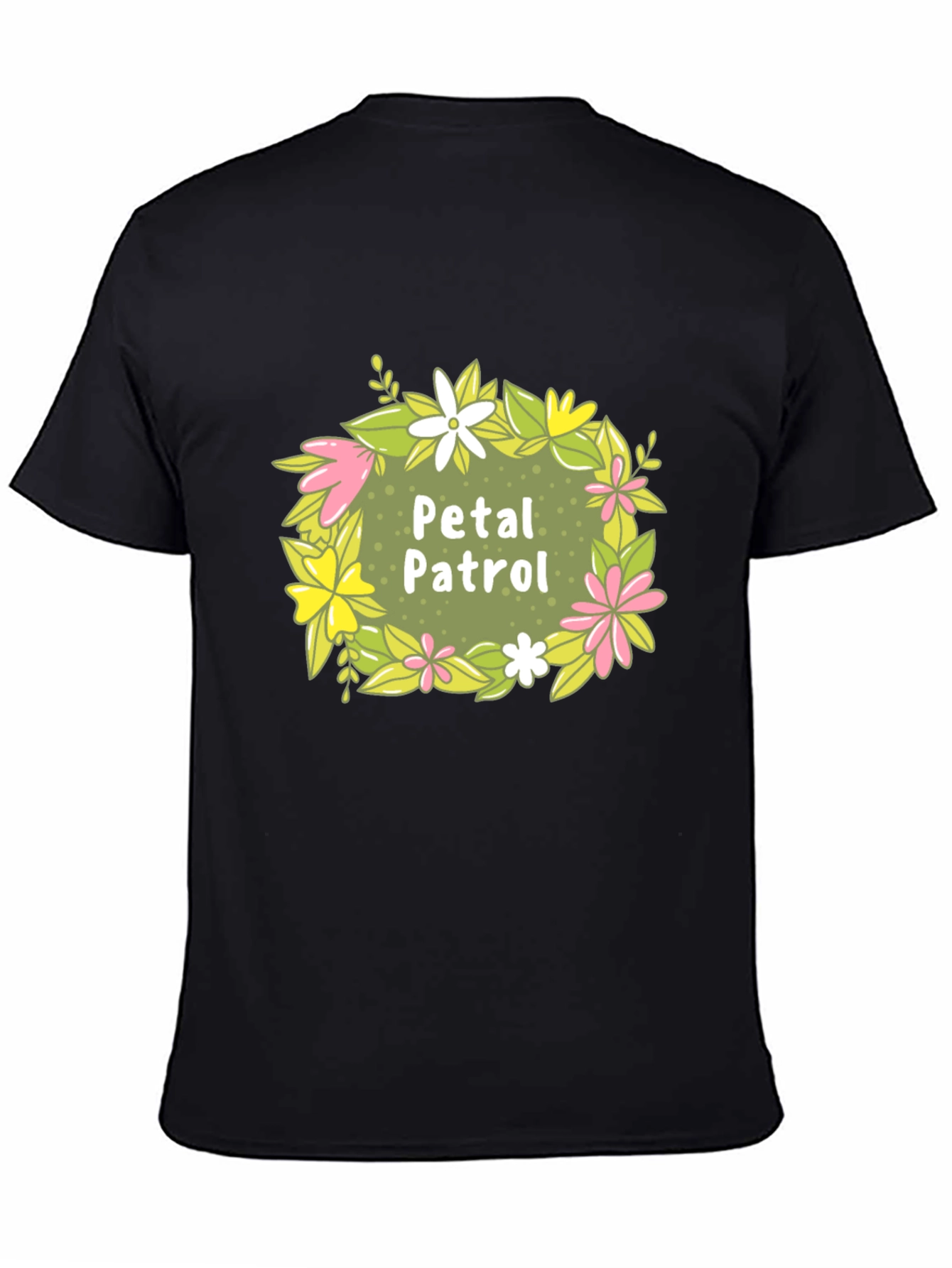 Petal Patrol Graphic Tee - Black