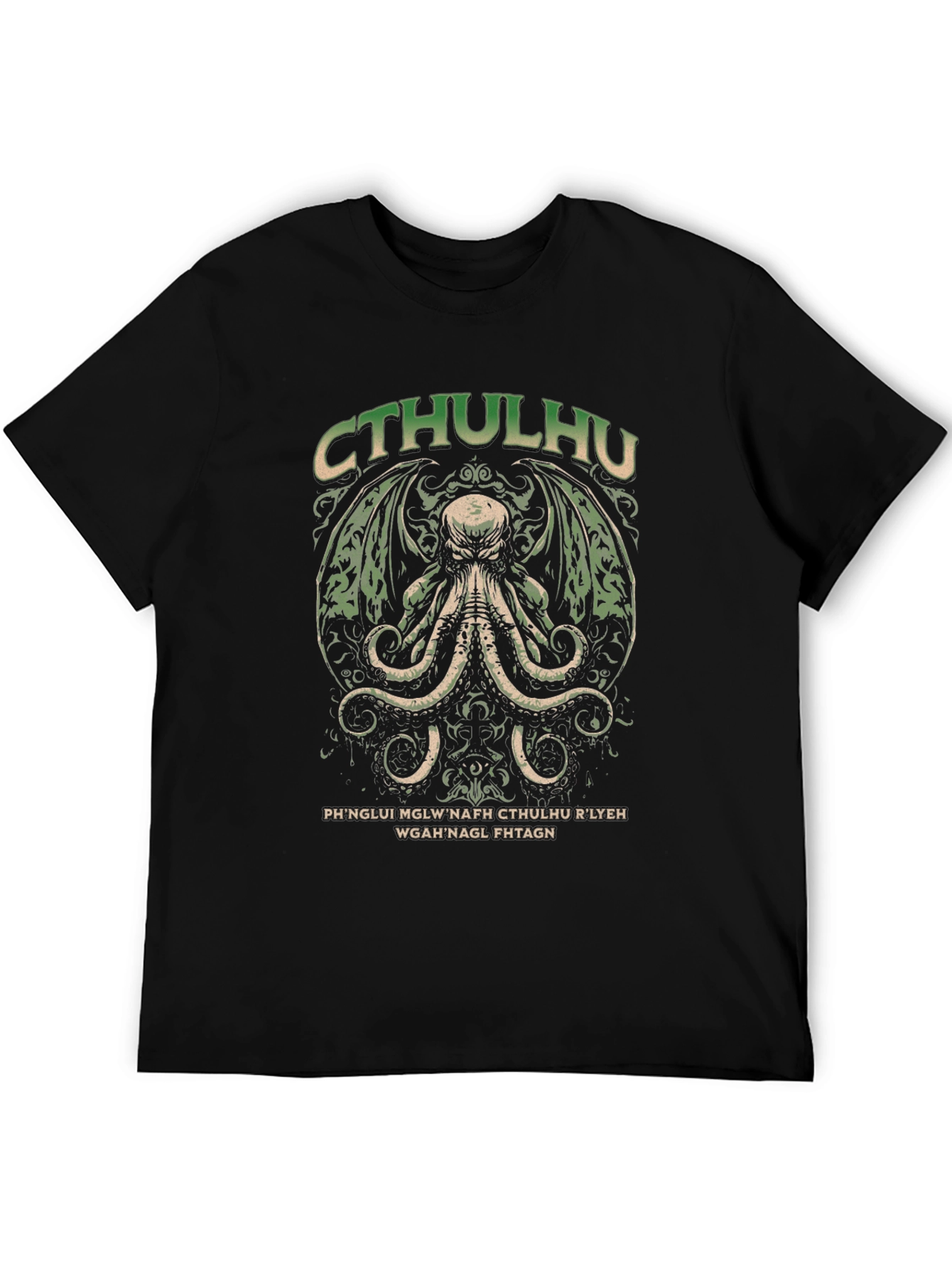Cthulhu Mythos Graphic T-Shirt - Black