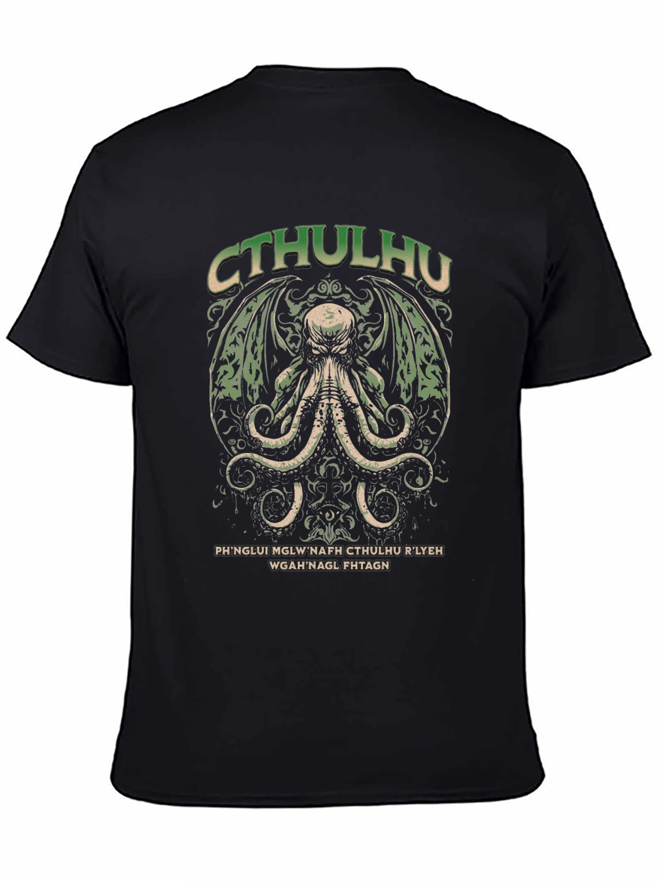Cthulhu Mythos Graphic T-Shirt - Black