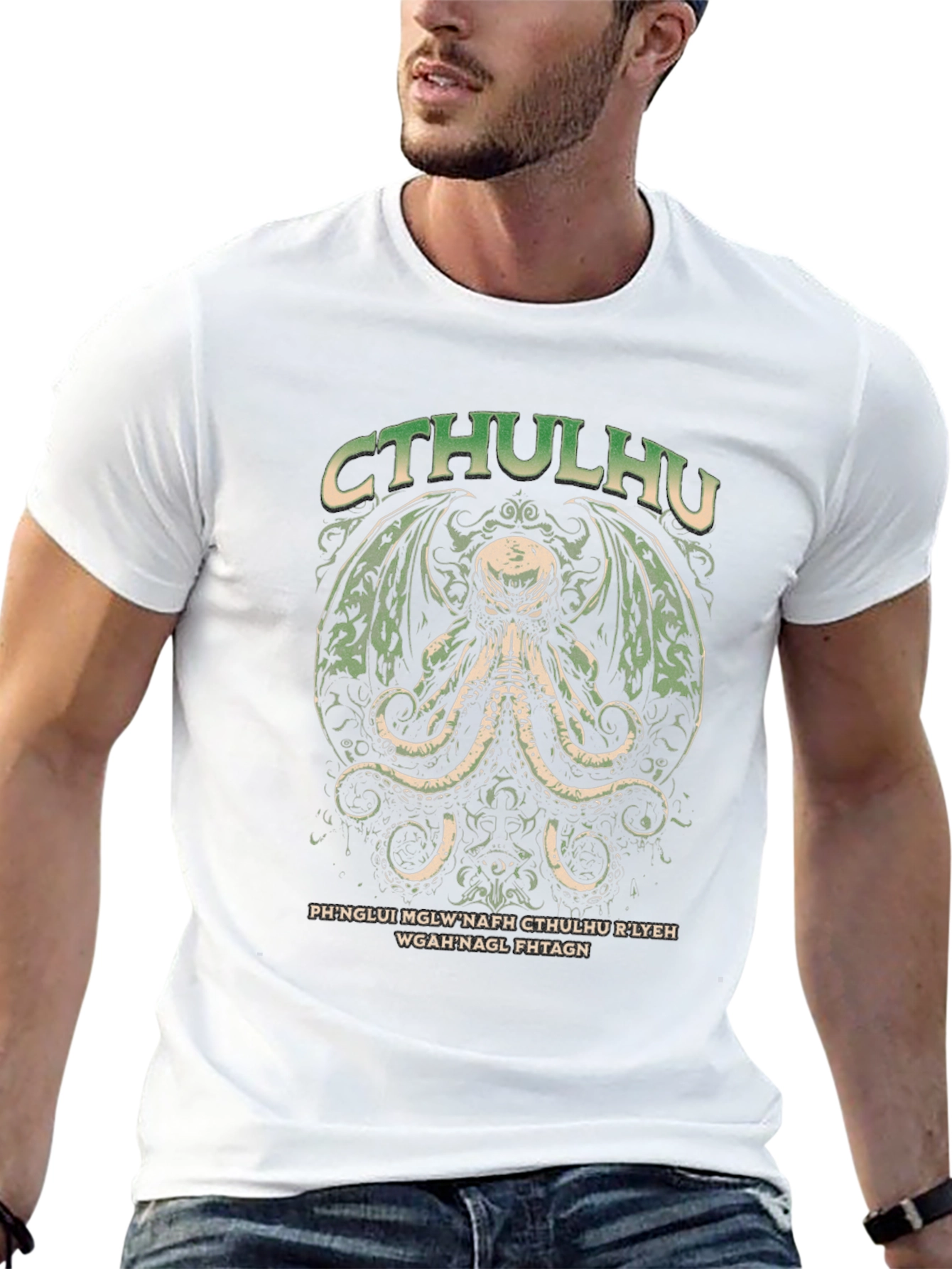 Cthulhu Mythos Graphic T-Shirt - Black