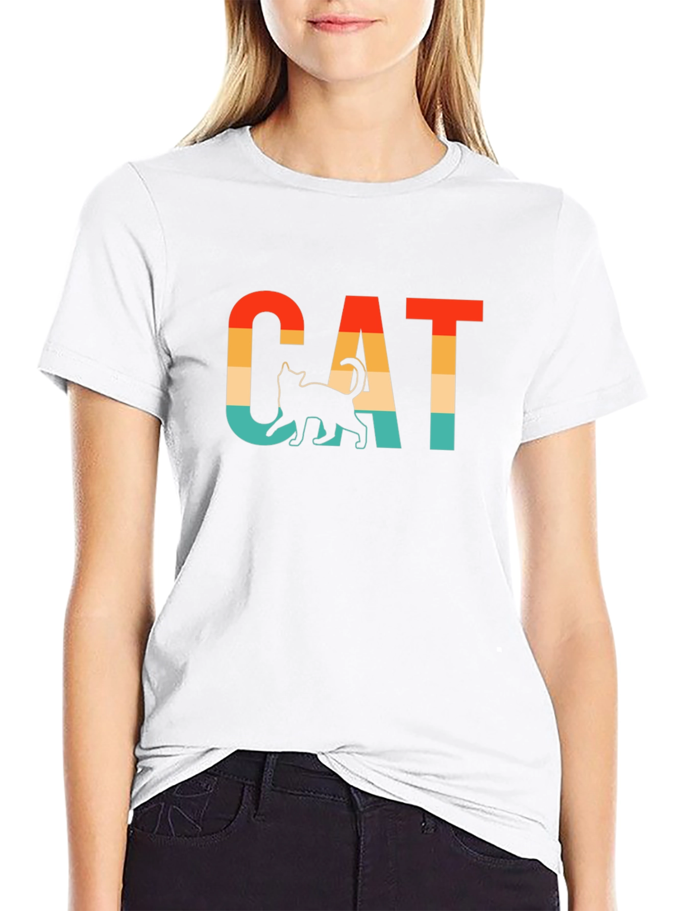 Retro CAT Graphic T-Shirt