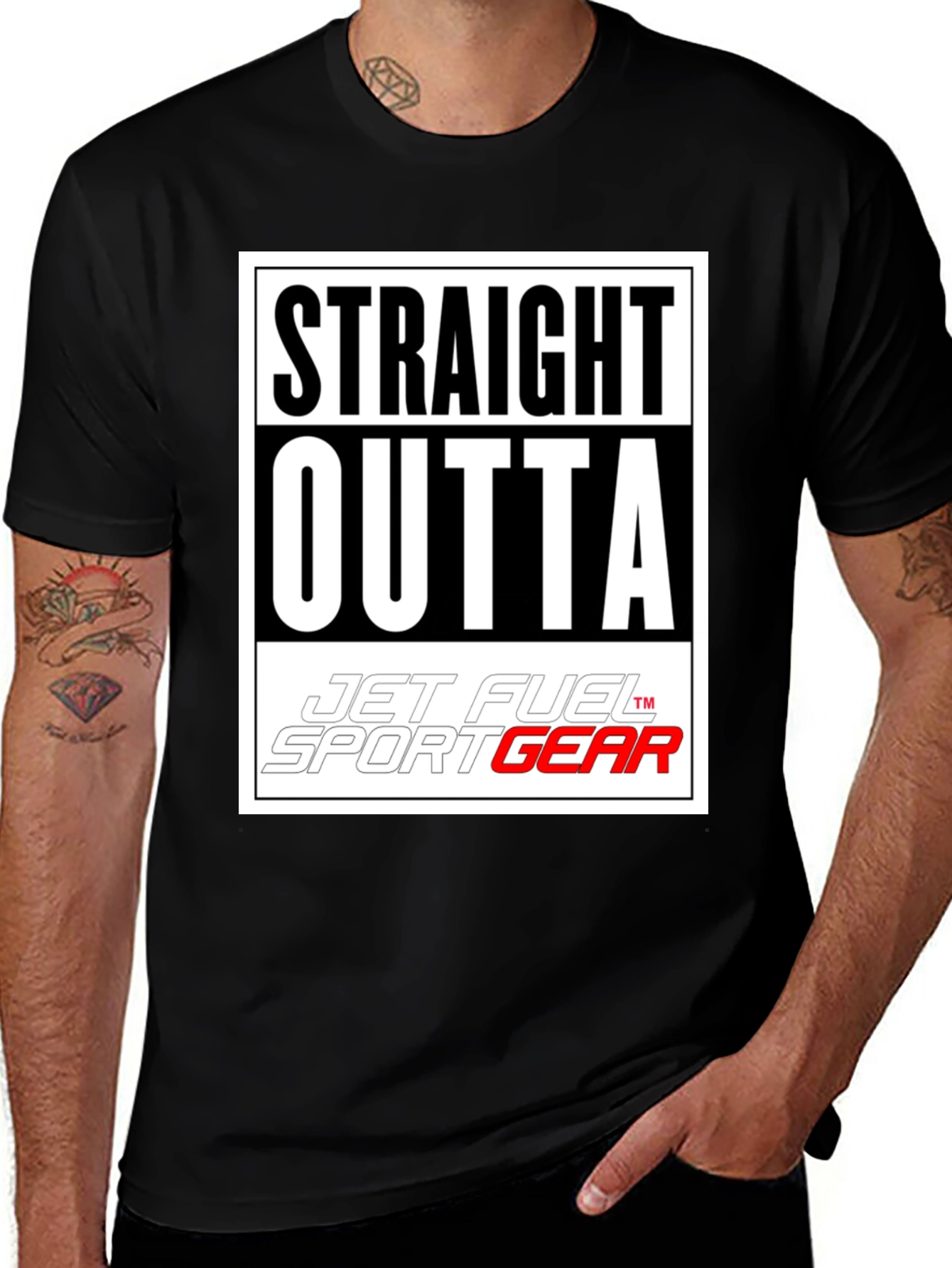 Straight Outta Jet Fuel Sport Gear T-Shirt