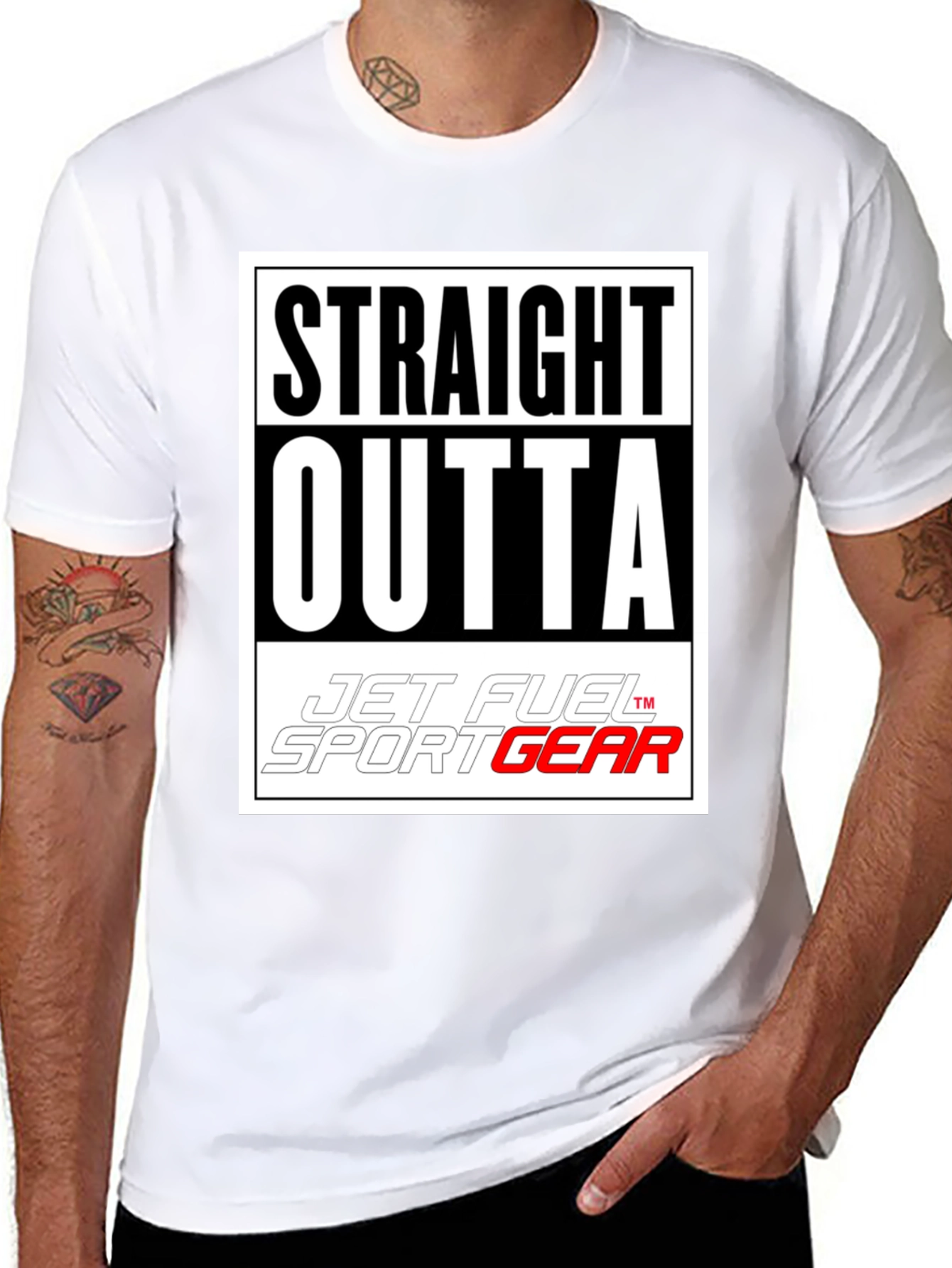 Straight Outta Jet Fuel Sport Gear T-Shirt