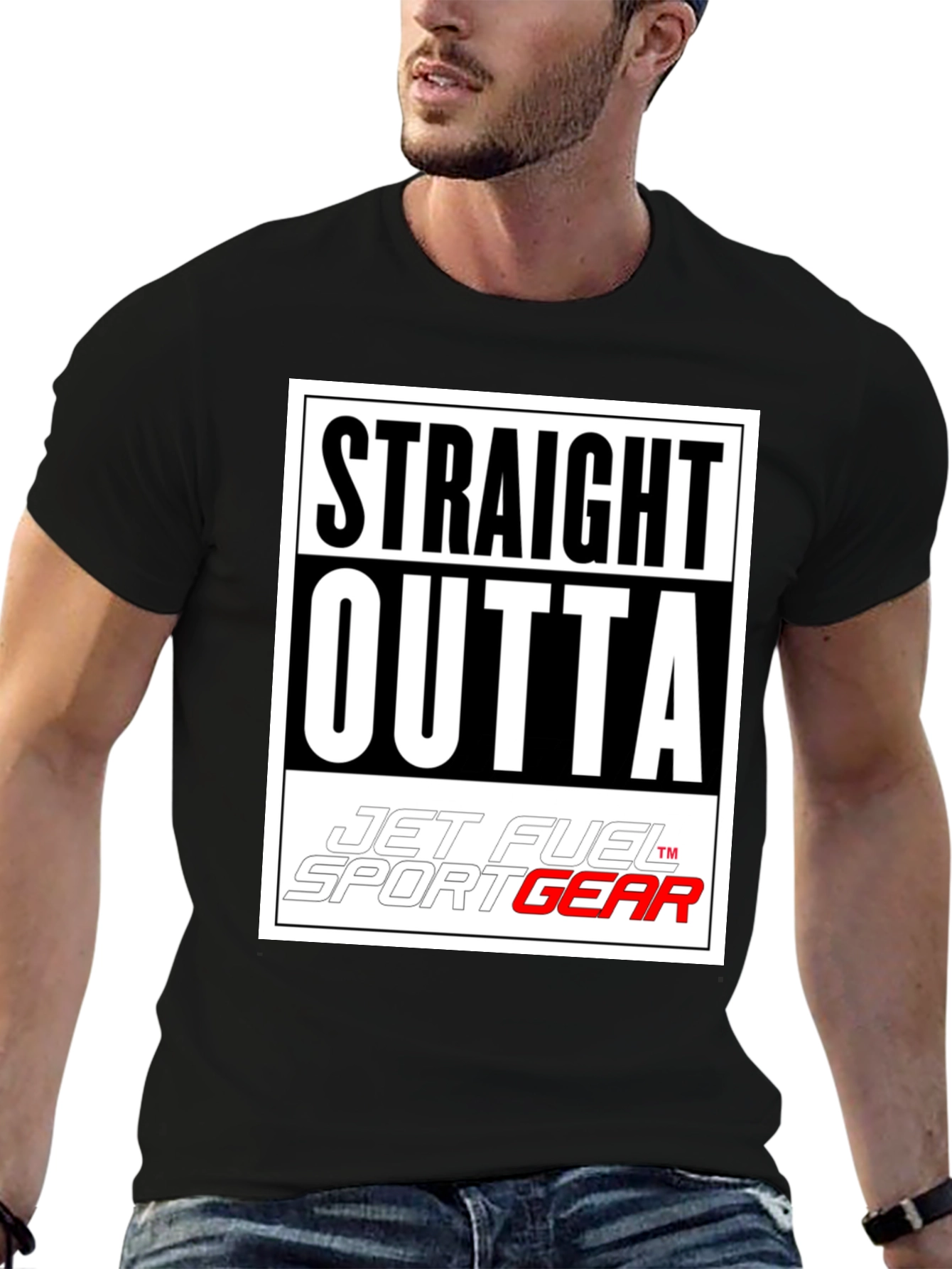 Straight Outta Jet Fuel Sport Gear T-Shirt