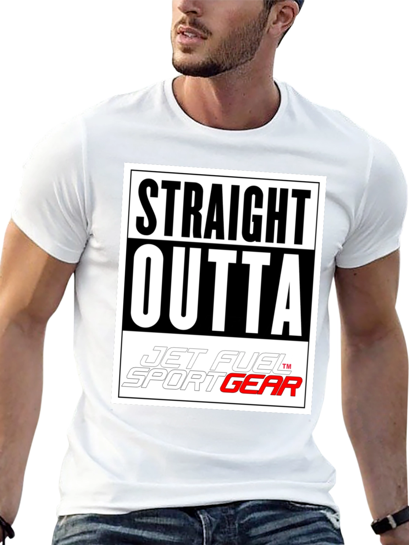 Straight Outta Jet Fuel Sport Gear T-Shirt