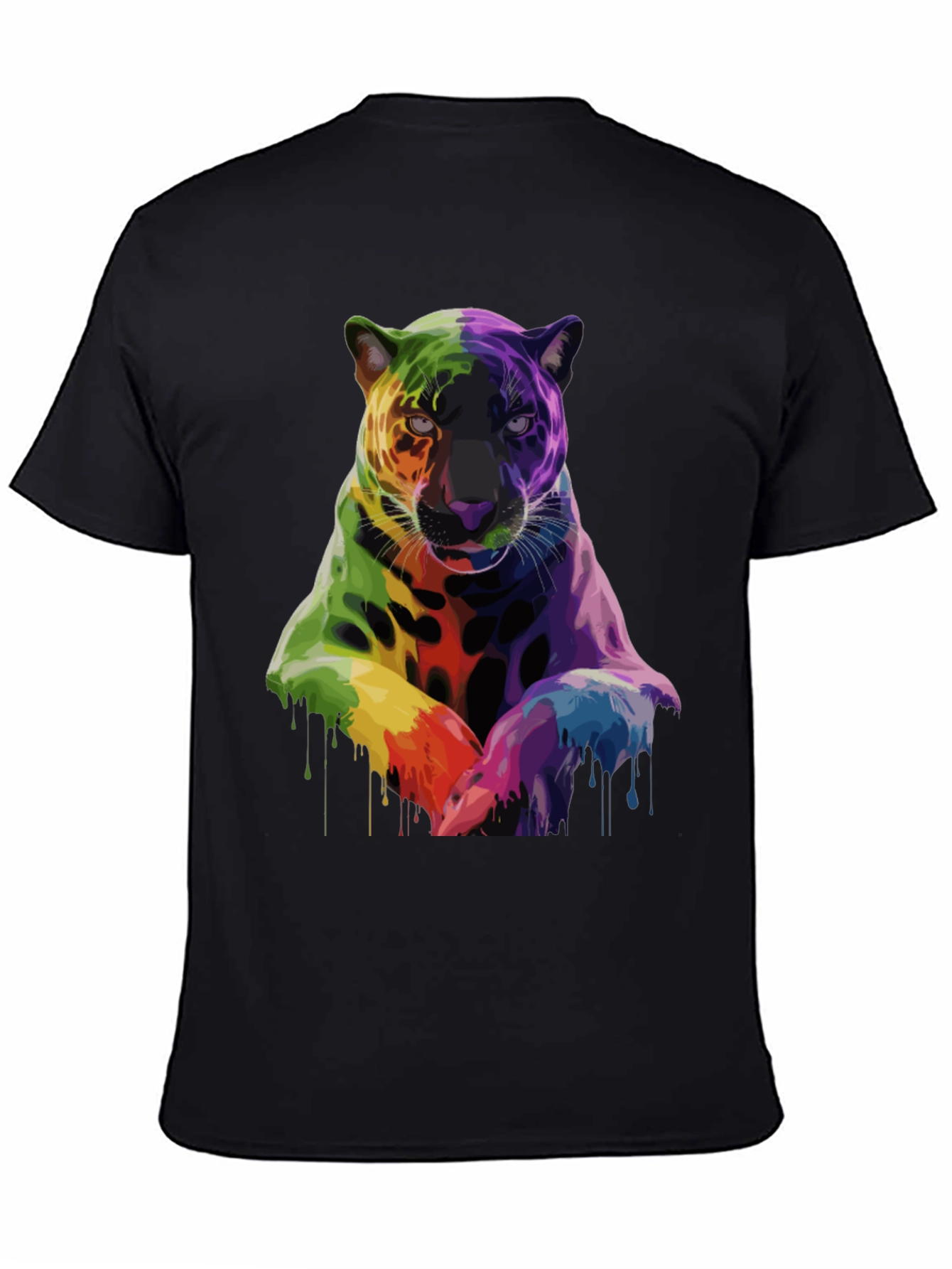 Rainbow Jaguar Graphic T-Shirt