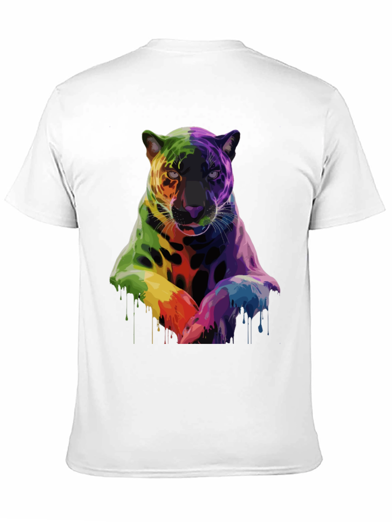 Rainbow Jaguar Graphic T-Shirt