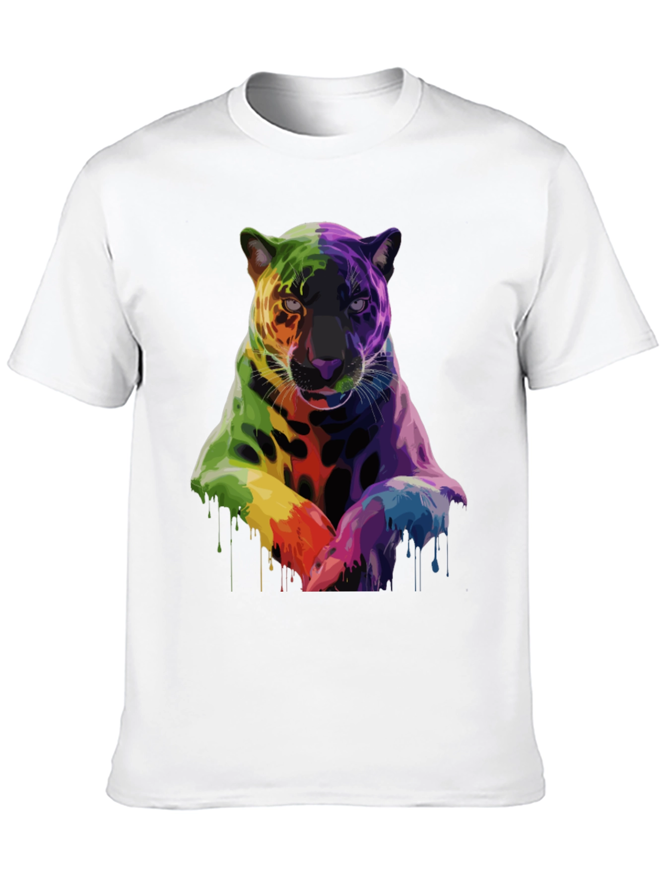 Rainbow Jaguar Graphic T-Shirt