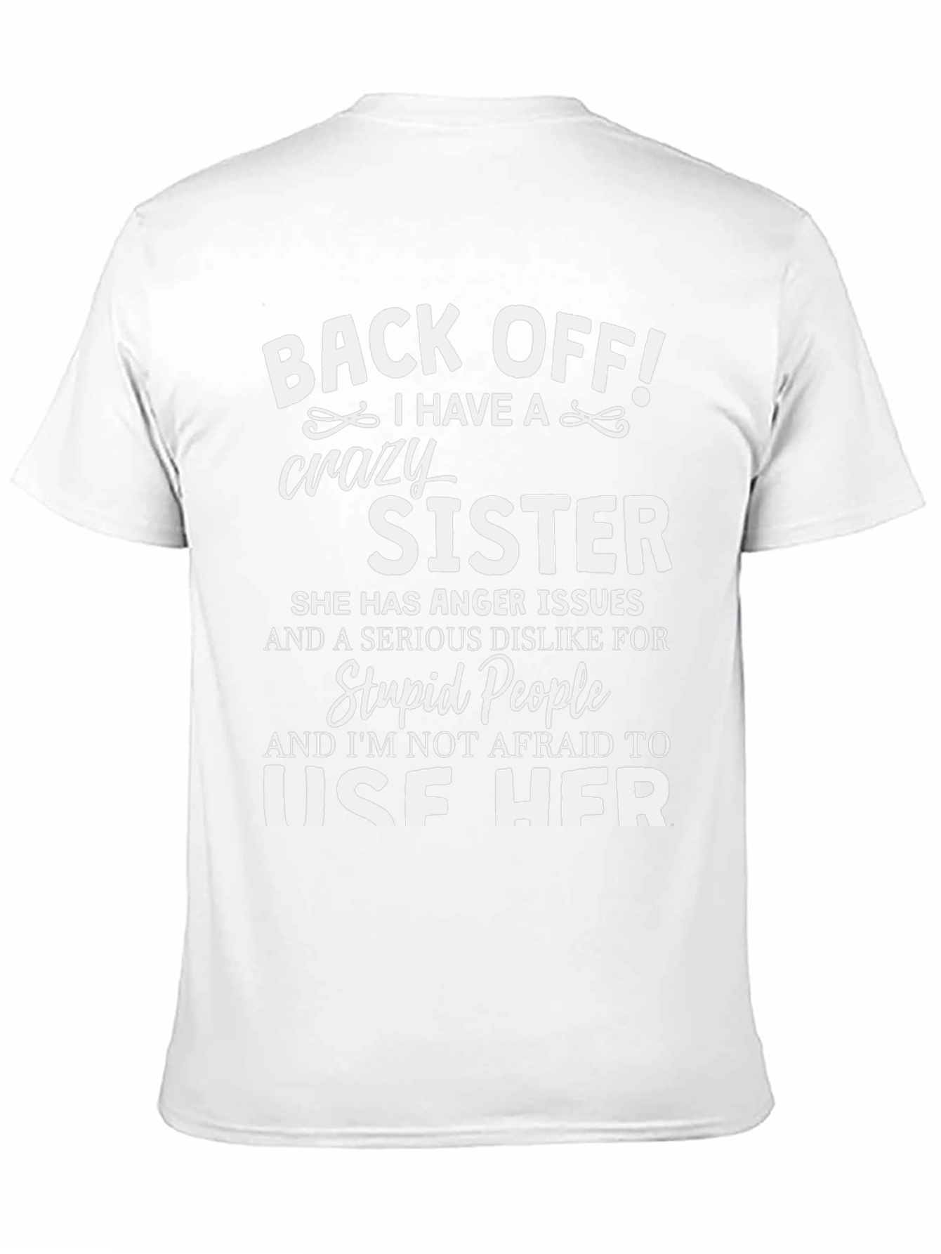 Crazy Sister Novelty Graphic T-Shirt
