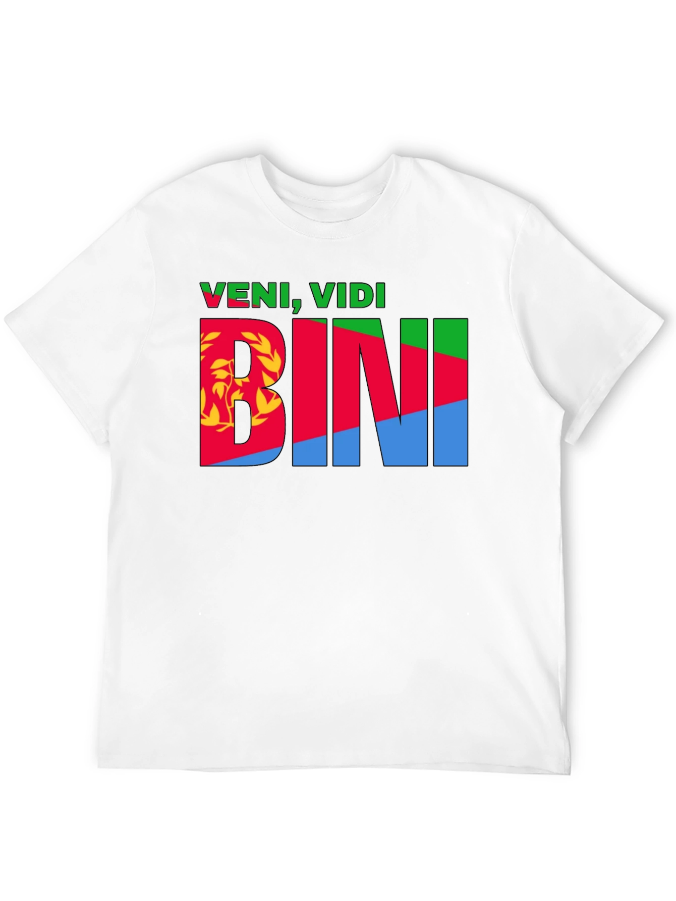 Veni Vidi Bini Eritrea Flag T-Shirt