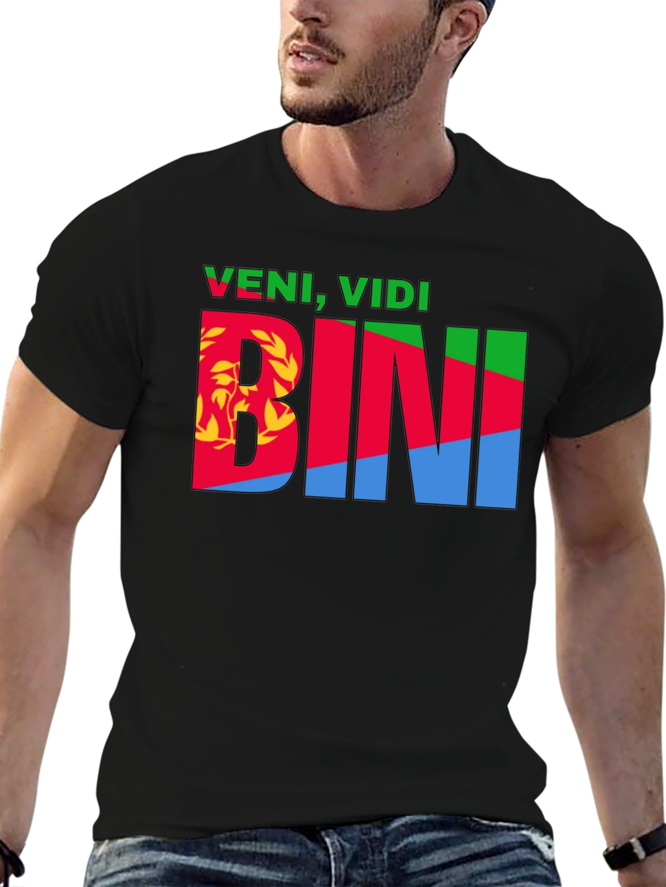 Veni Vidi Bini Eritrea Flag T-Shirt
