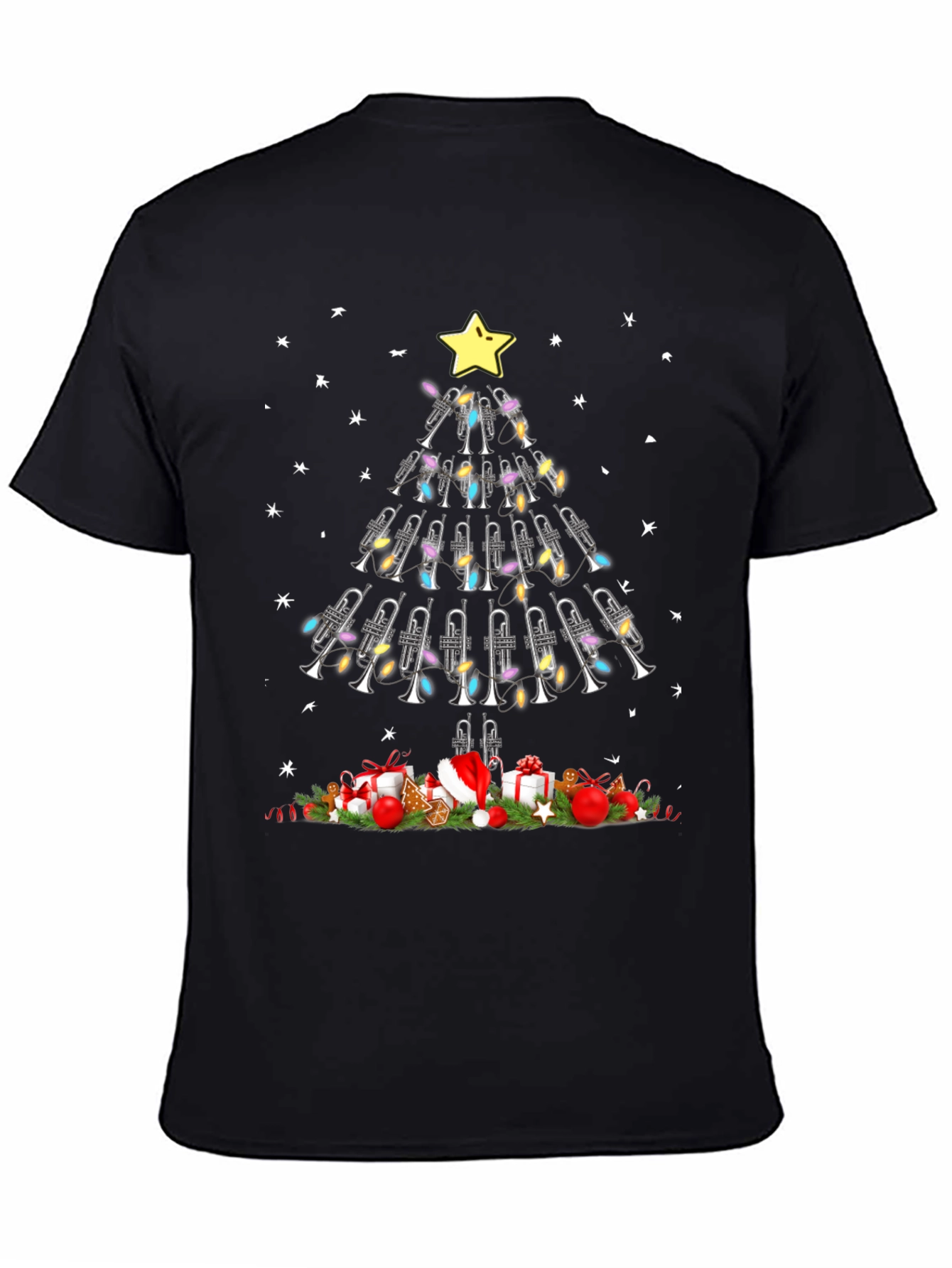 Trumpet Christmas Tree T-Shirt