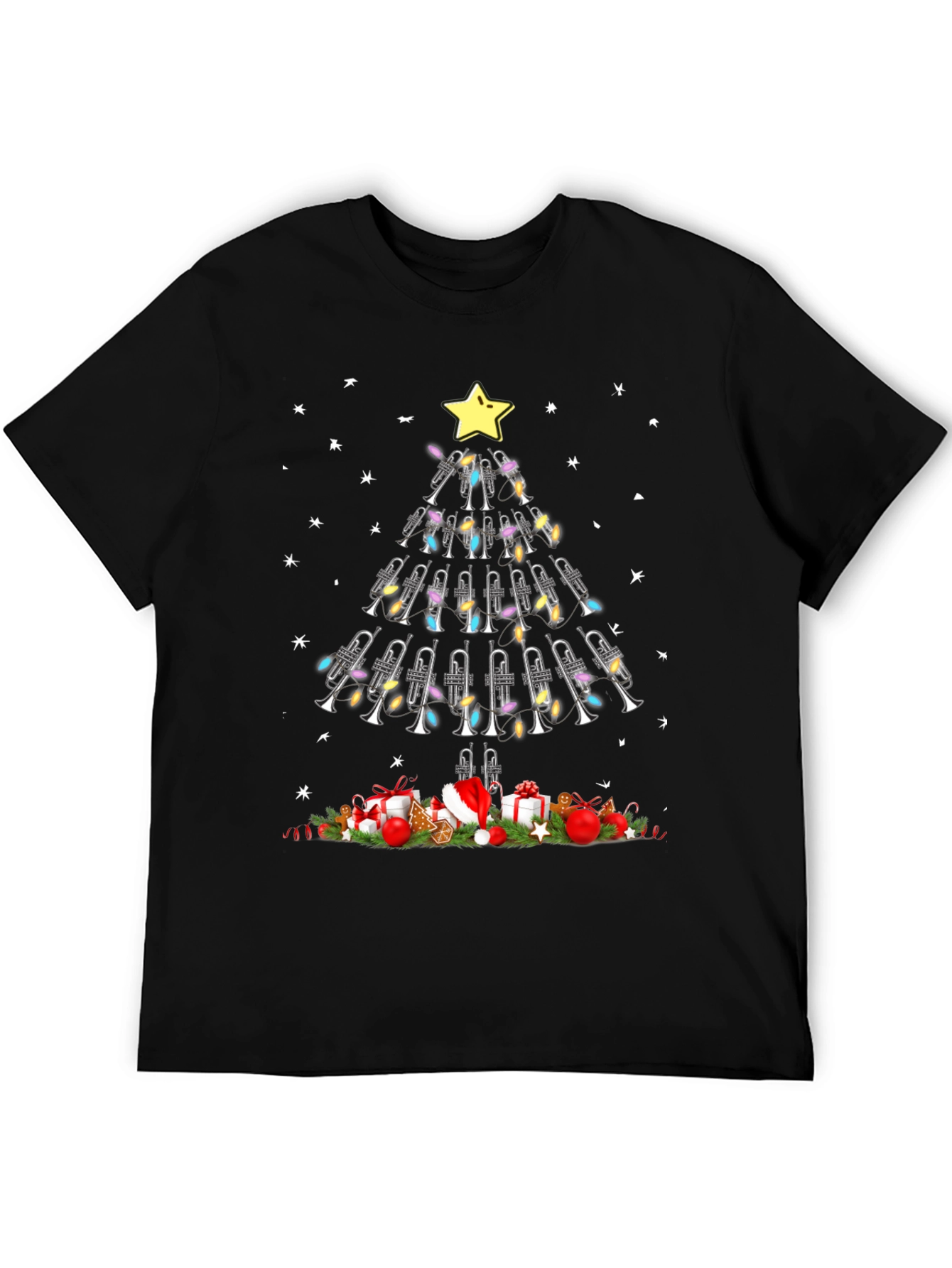 Trumpet Christmas Tree T-Shirt
