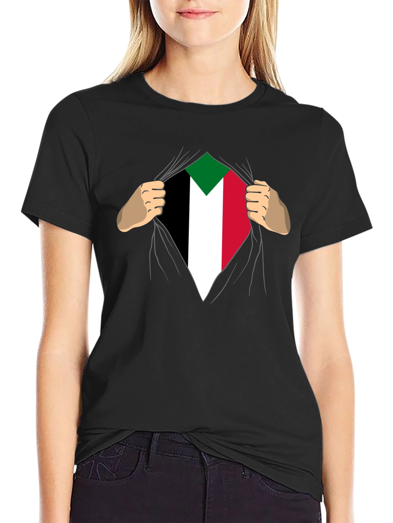 Sudan Flag T-Shirt - Patriotic Graphic Tee