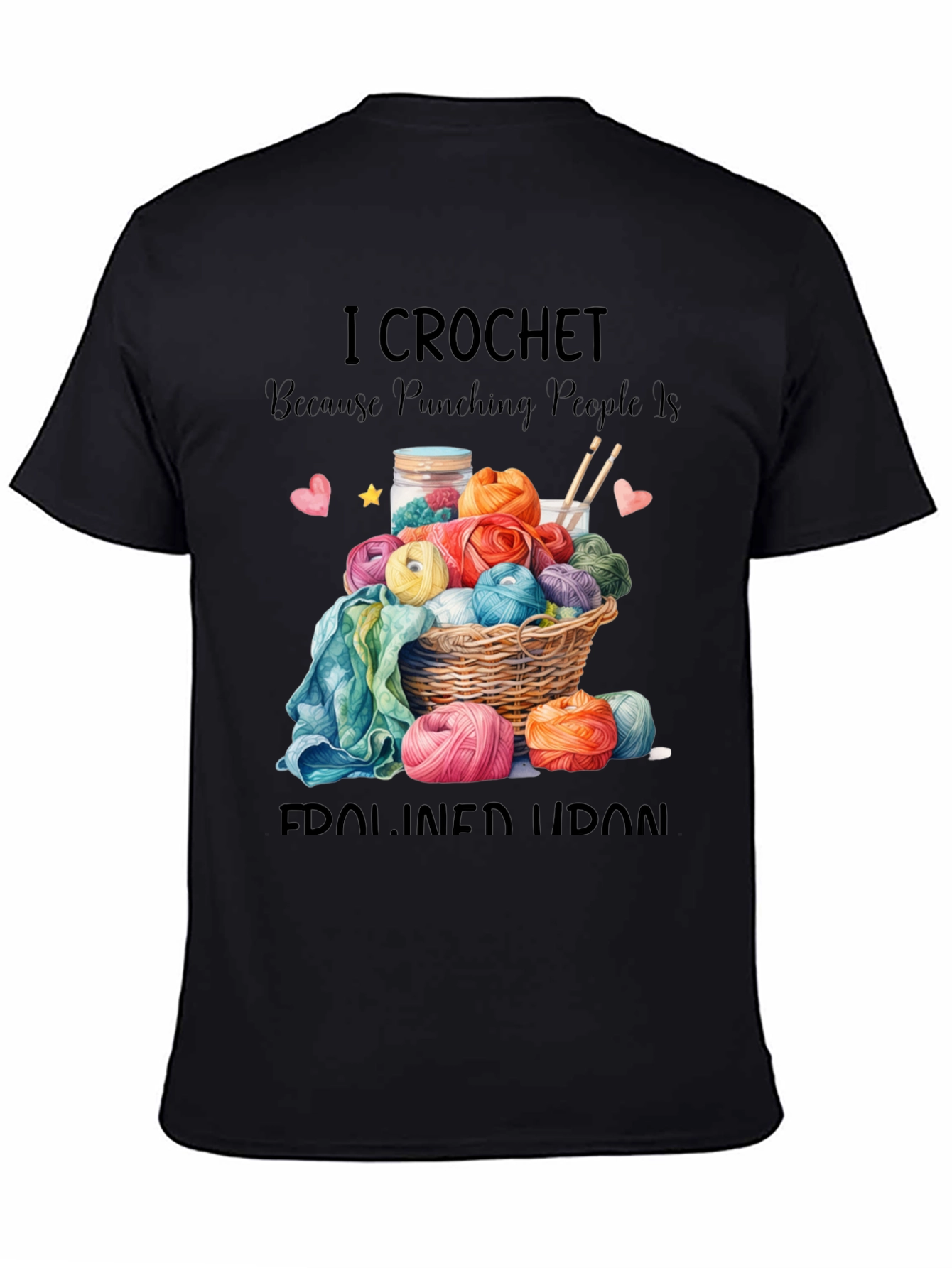 I Crochet T-Shirt Funny Yarn Lover Tee