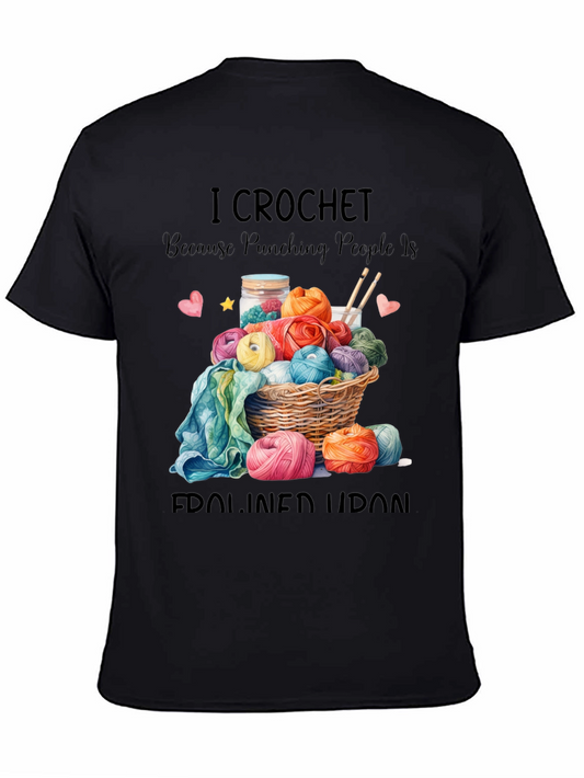 I Crochet T-Shirt Funny Yarn Lover Tee