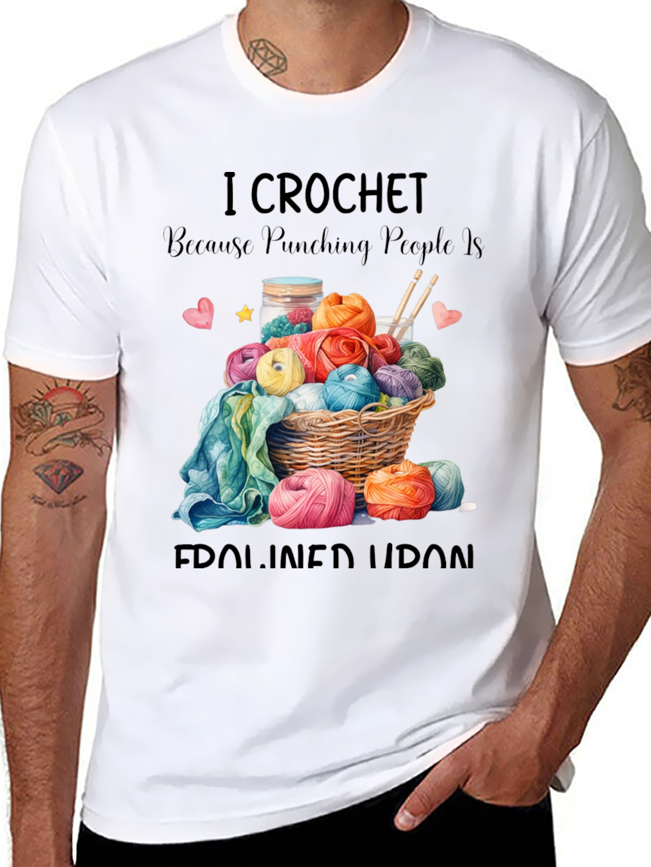 I Crochet T-Shirt Funny Yarn Lover Tee