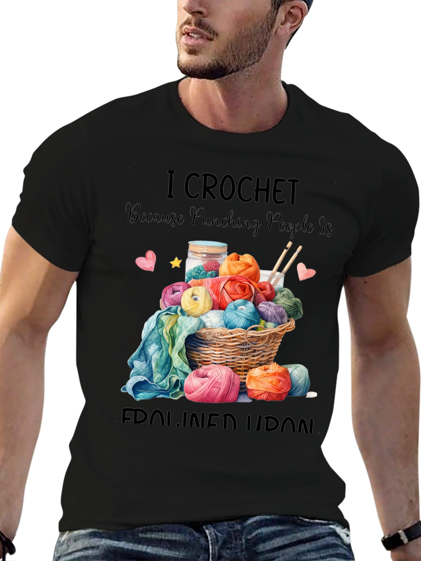 I Crochet T-Shirt Funny Yarn Lover Tee