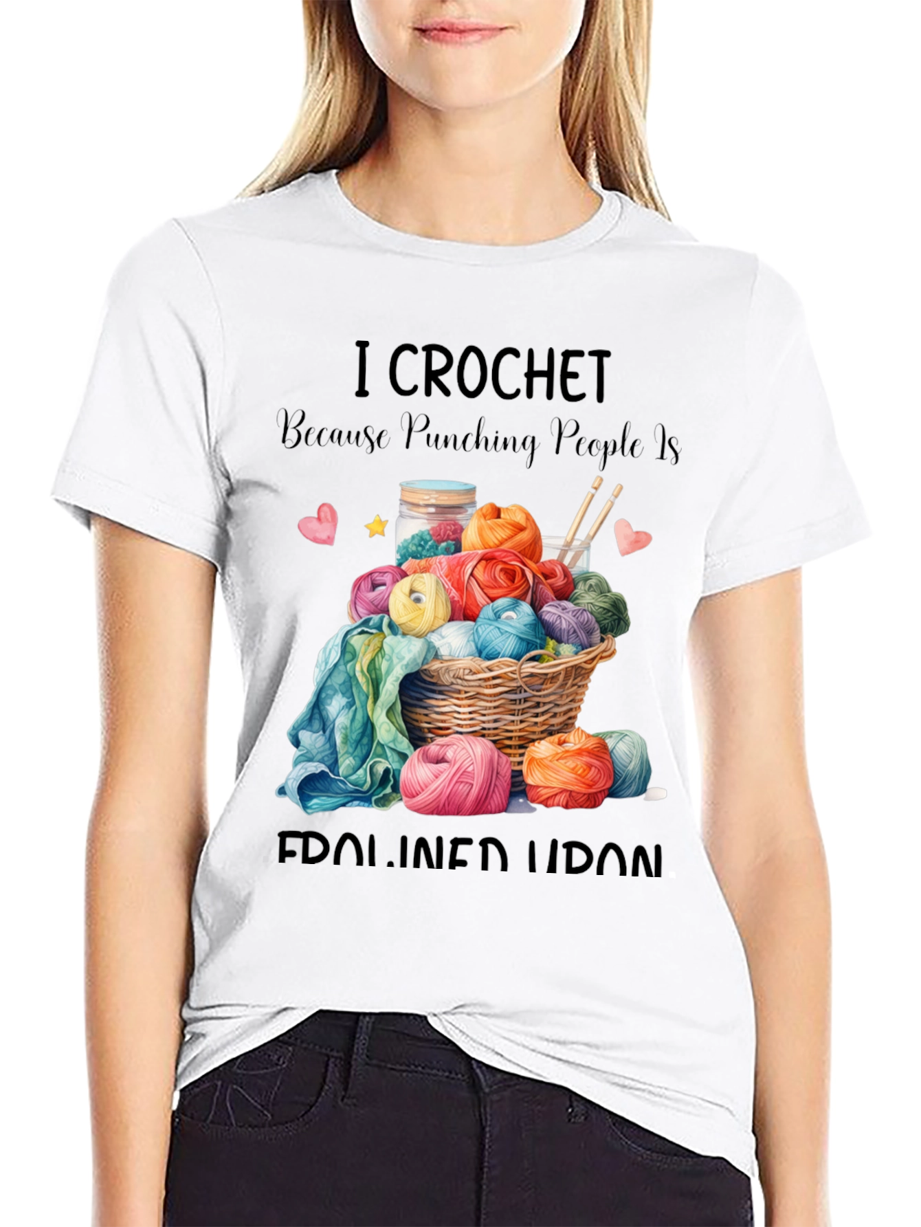 I Crochet T-Shirt Funny Yarn Lover Tee