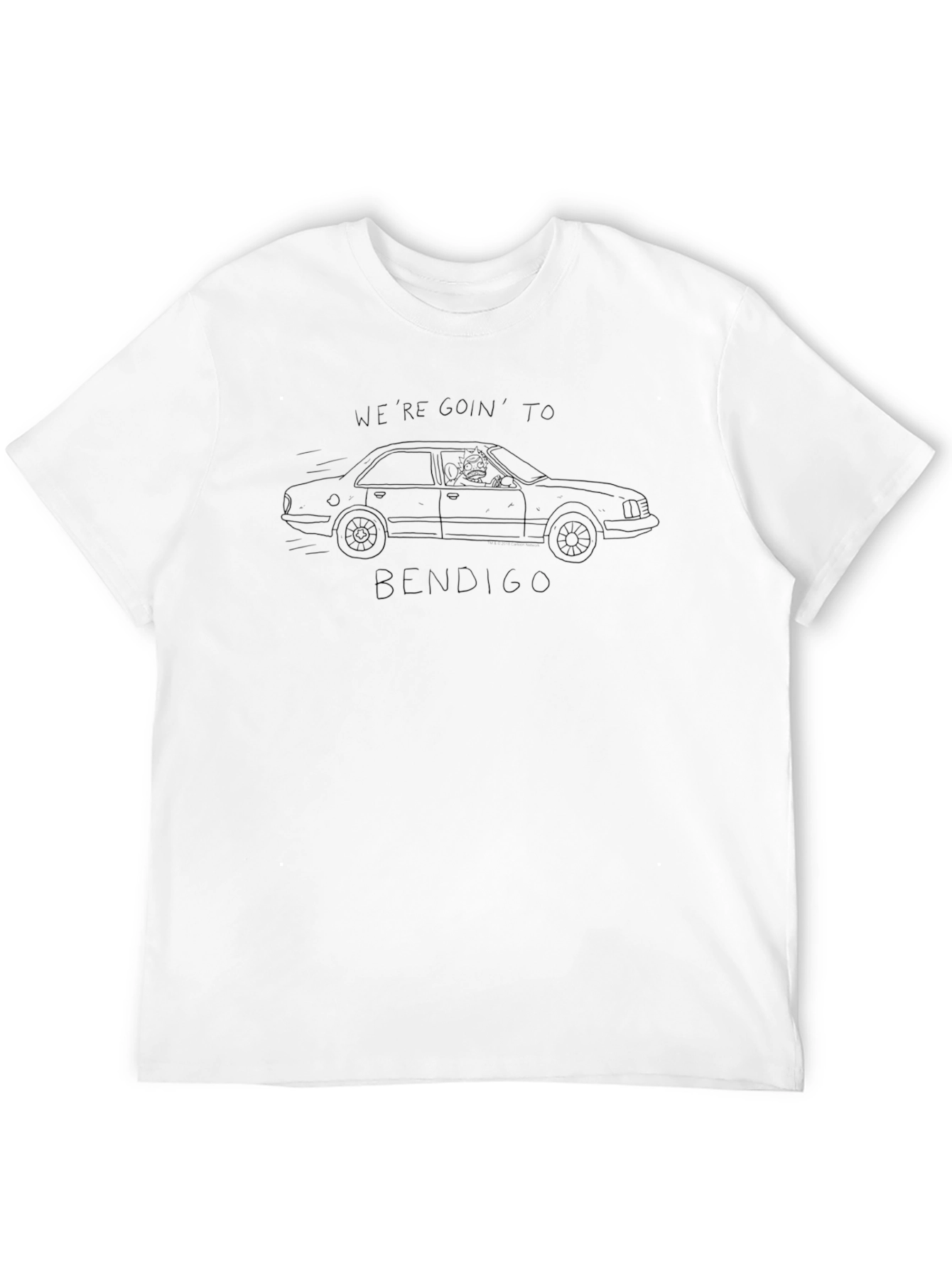 Were Goin to Bendigo T-Shirt - Black
