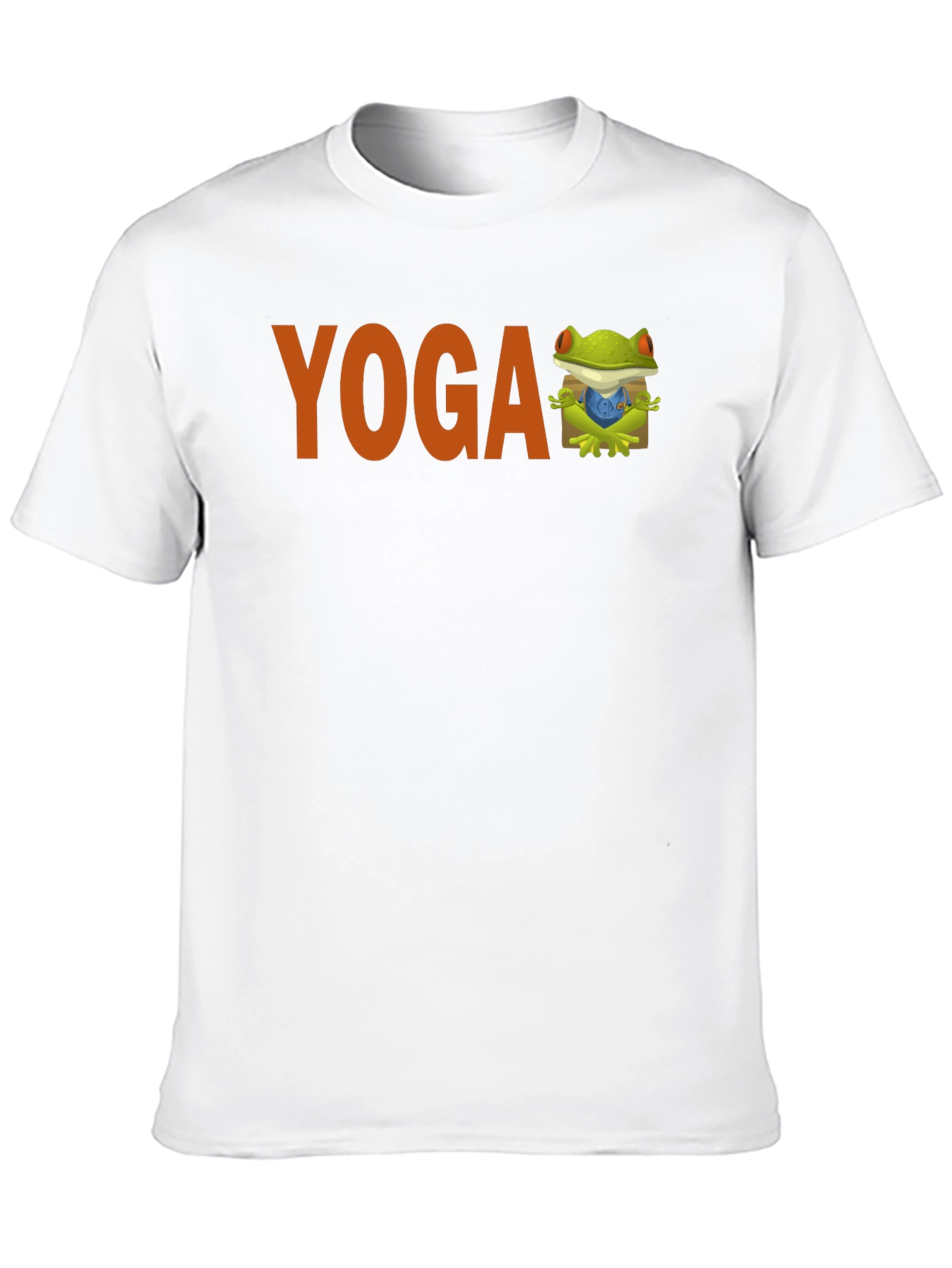Yoga Frog Graphic Tee - Black Cotton Blend