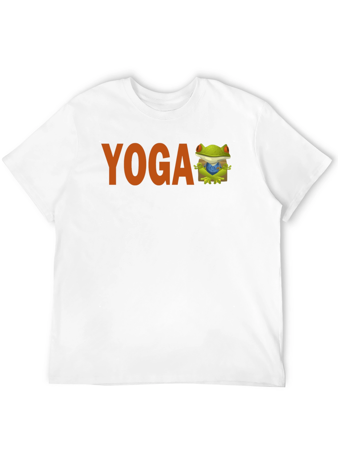 Yoga Frog Graphic Tee - Black Cotton Blend